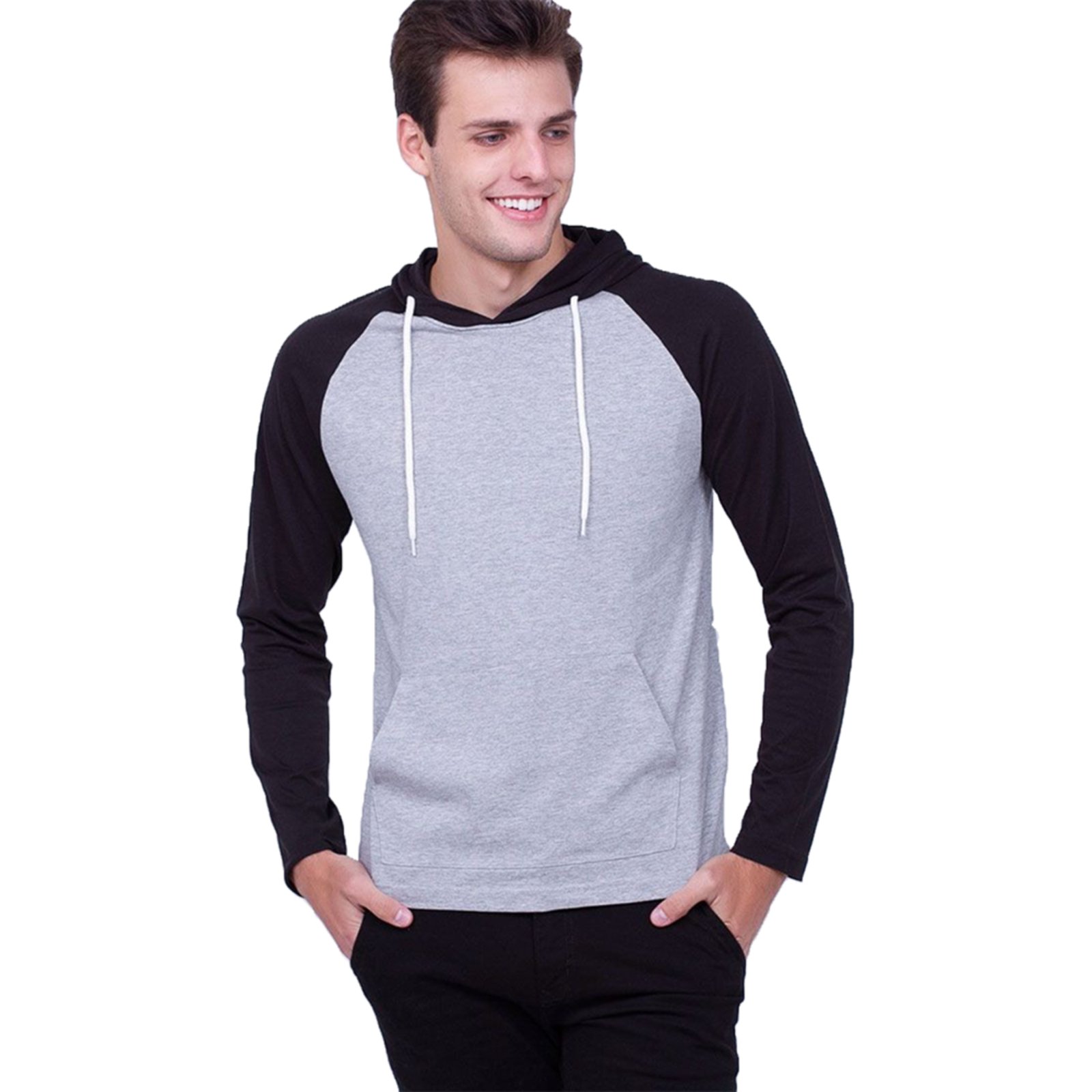 Camiseta Raglã com Capuz Stecchi