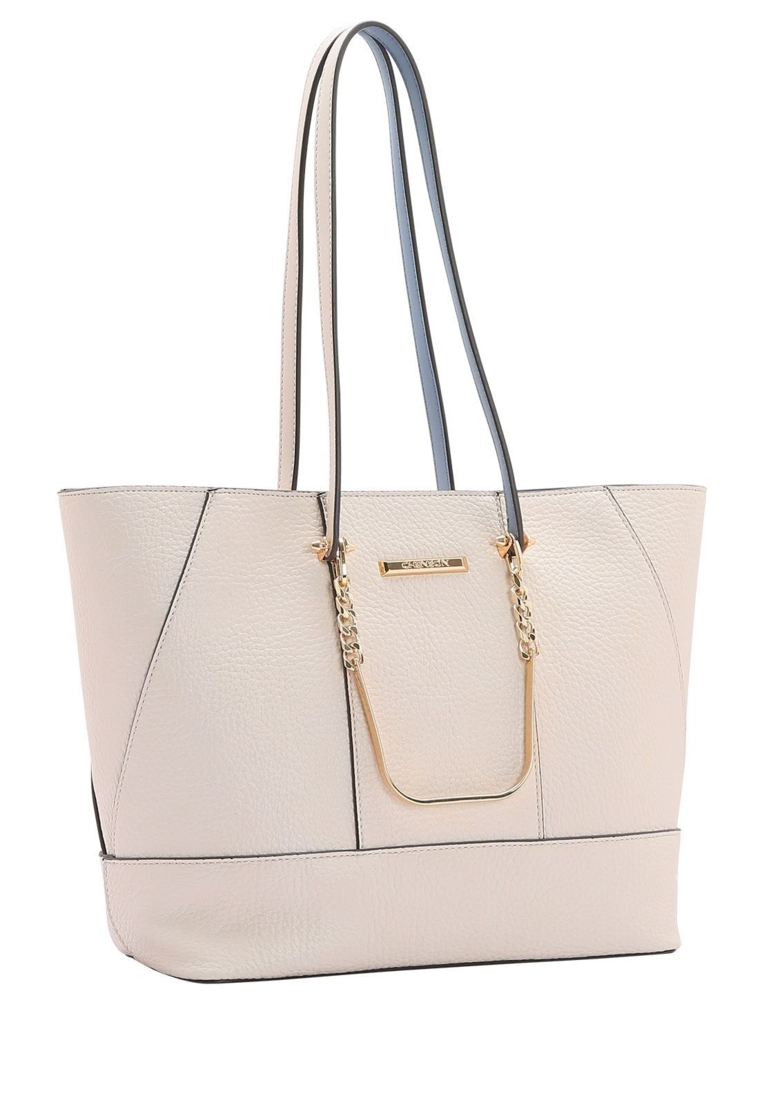 Bolsa Feminina Mini Malista Ombro Bege 3484565