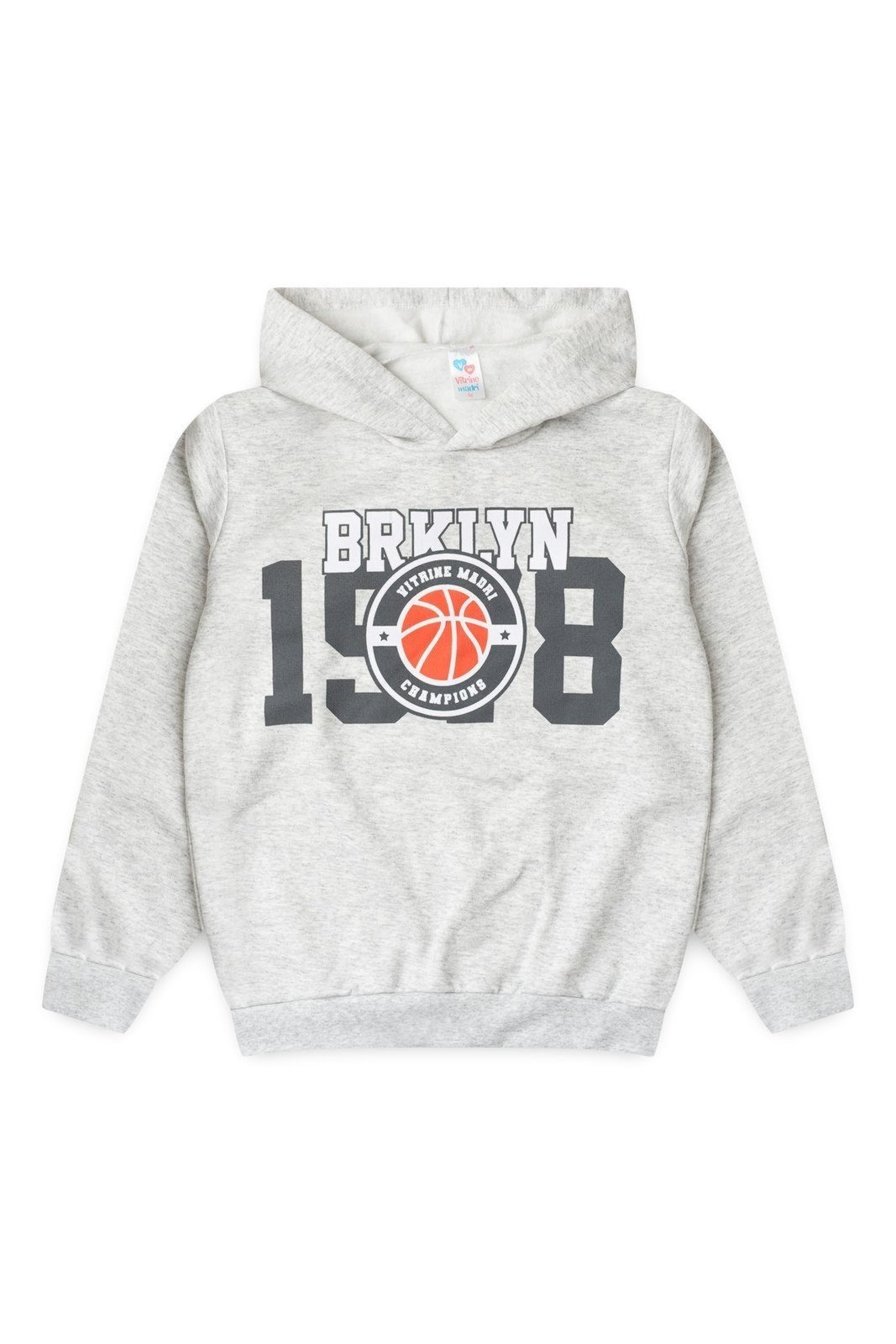 Infantil - Blusa Moletom Juvenil Menino c/ Capuz Brklyn Basketball