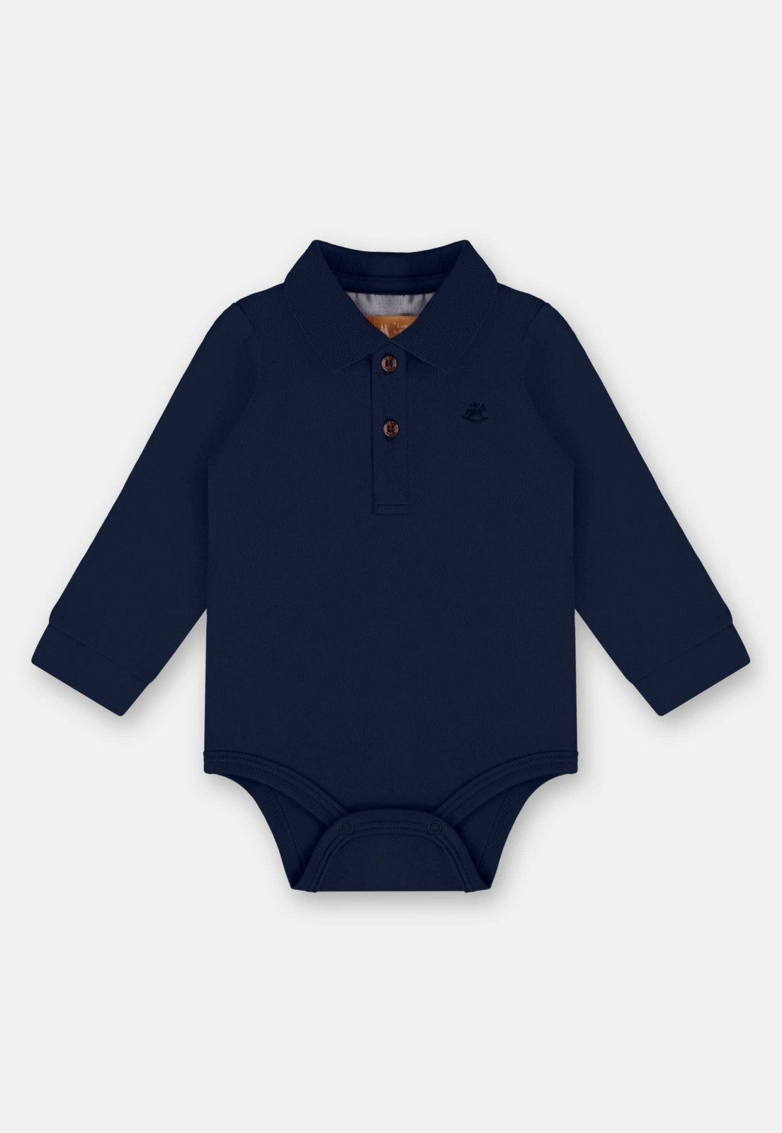Infantil - Body Polo para Menino em Suedine Up Baby Azul Marinho
