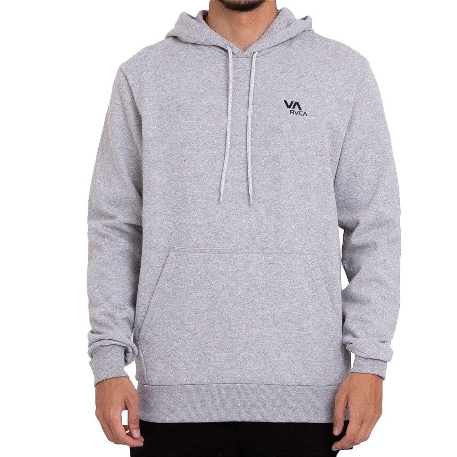 Moletom RVCA Canguru VA Essential W23 Masculino Cinza Mescla
