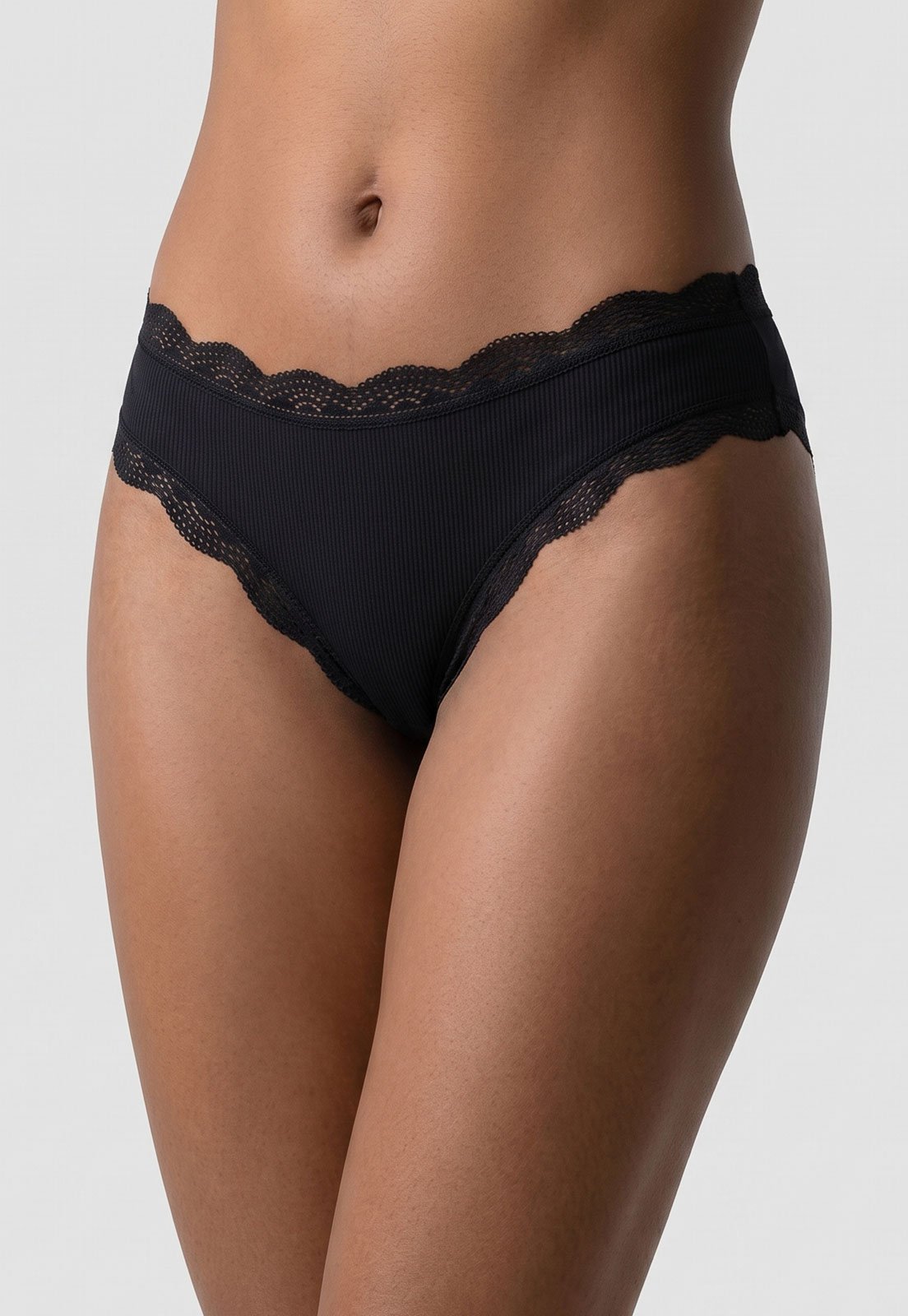 Calcinha Feminina Liz Biquíni Renda Preta