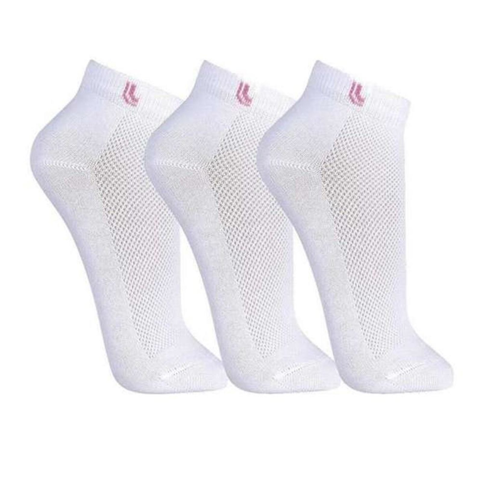 Kit 3 Pares Meias Lupo Feminina Cano Curto Algodão 3226 Branco 37/40