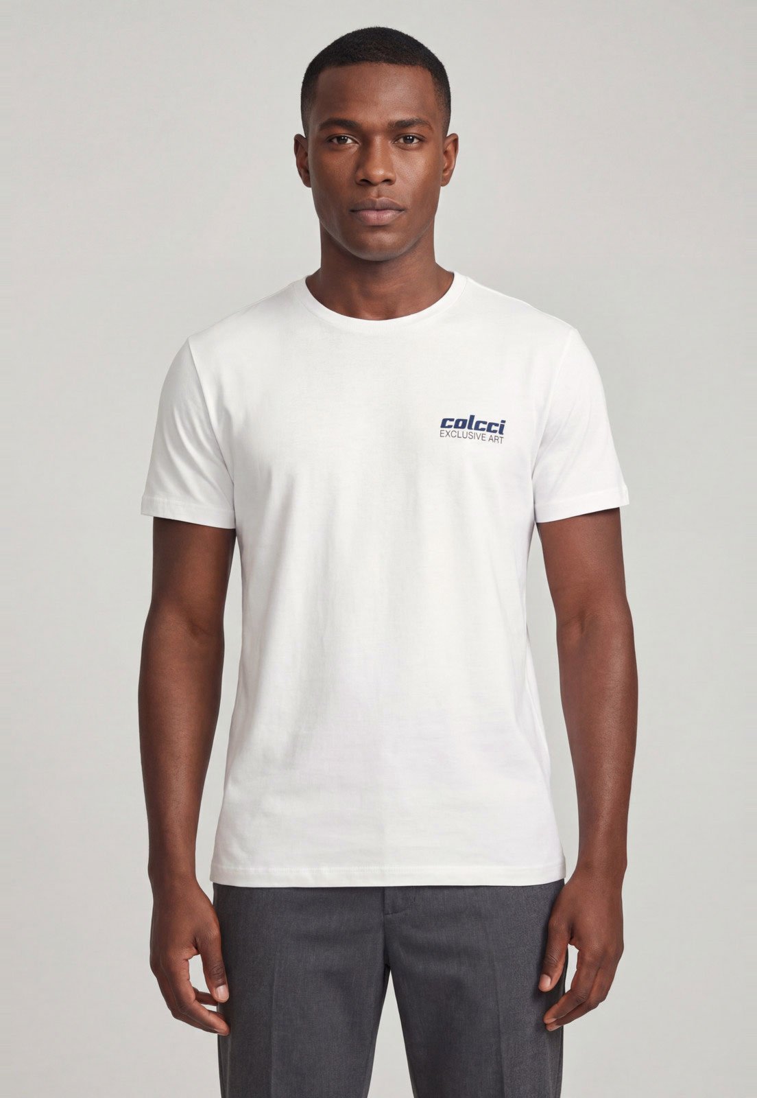 Camiseta Masculina Colcci Logo Gráfico Branca