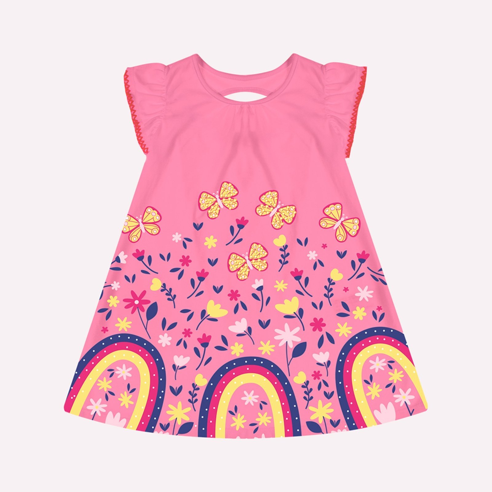 Infantil – Vestido Menina Flores Kyly
