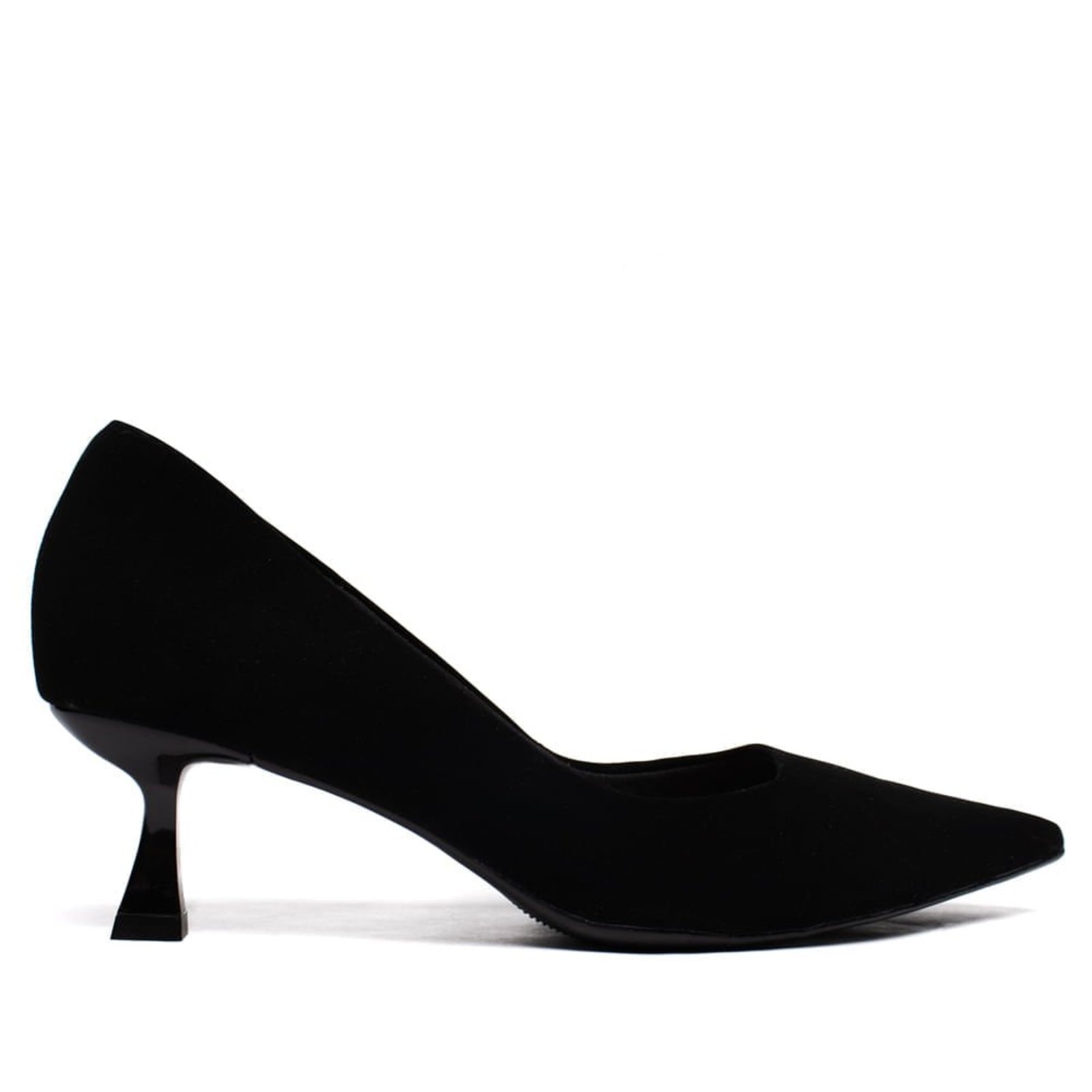 Scarpin Feminino cê Nobuck Preto