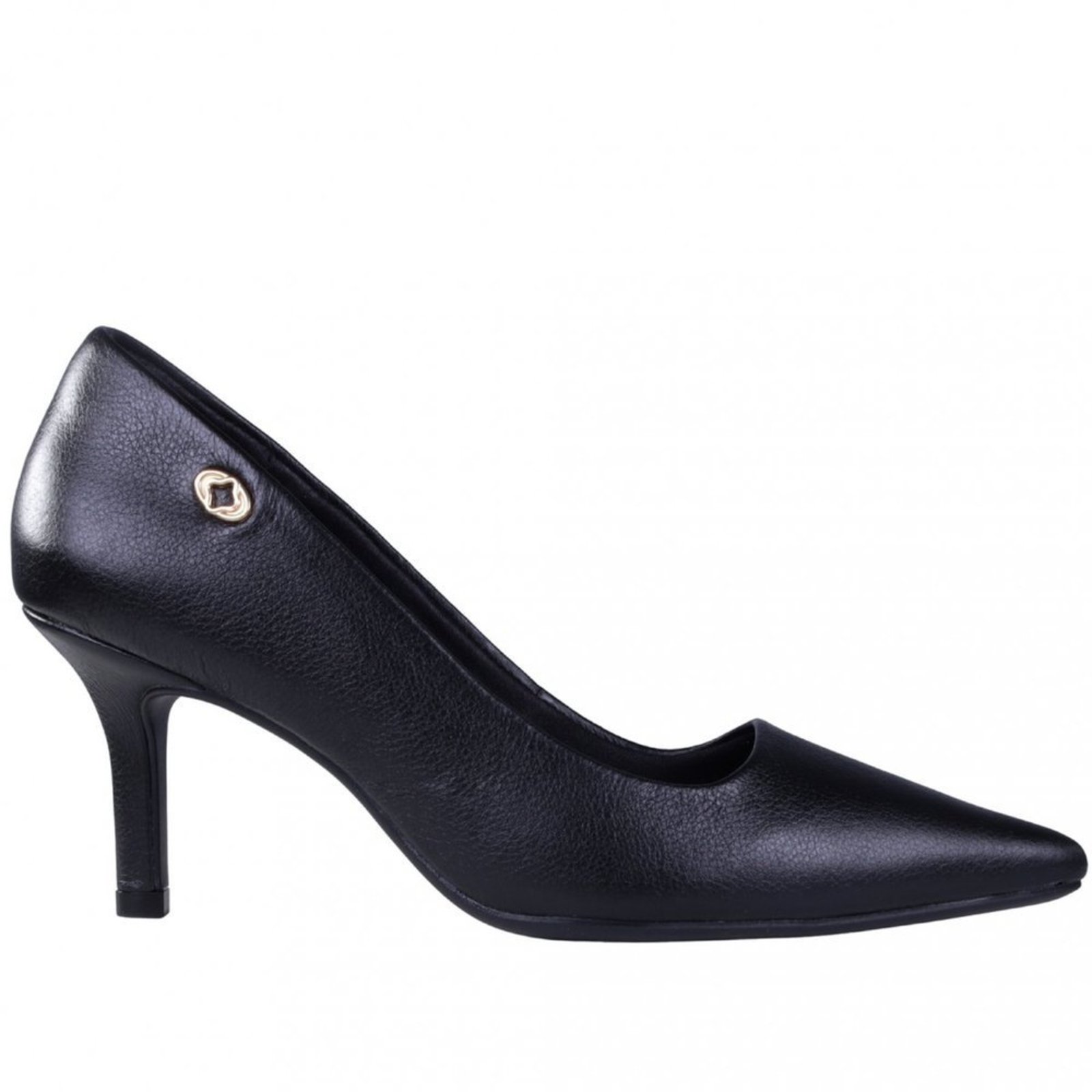 Sapato Feminino Scarpin em Couro Zariff T7065-082 Zariff Preto