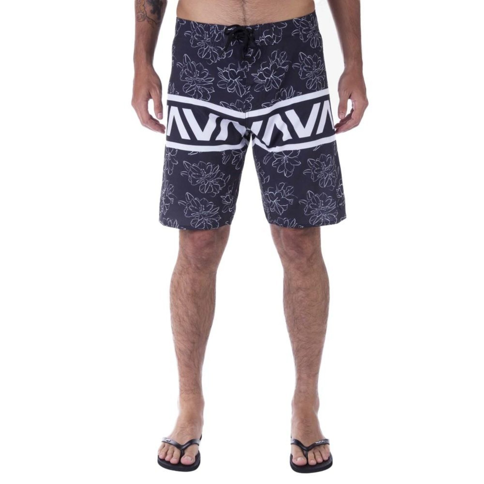 Bermuda RVCA VA Banded 18" SM23 Masculina Preto"