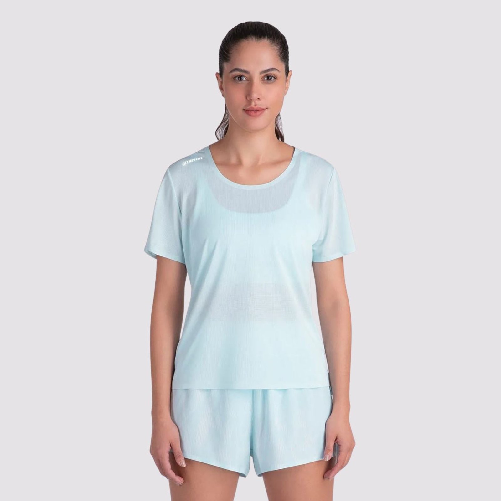 Camisa Olympikus Corre Feminina Azul Claro