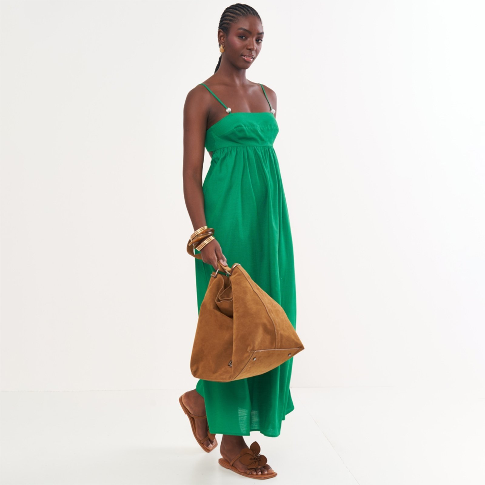 Vestido Super Mid Colcci Alça Pr26 Verde Vanity Feminino