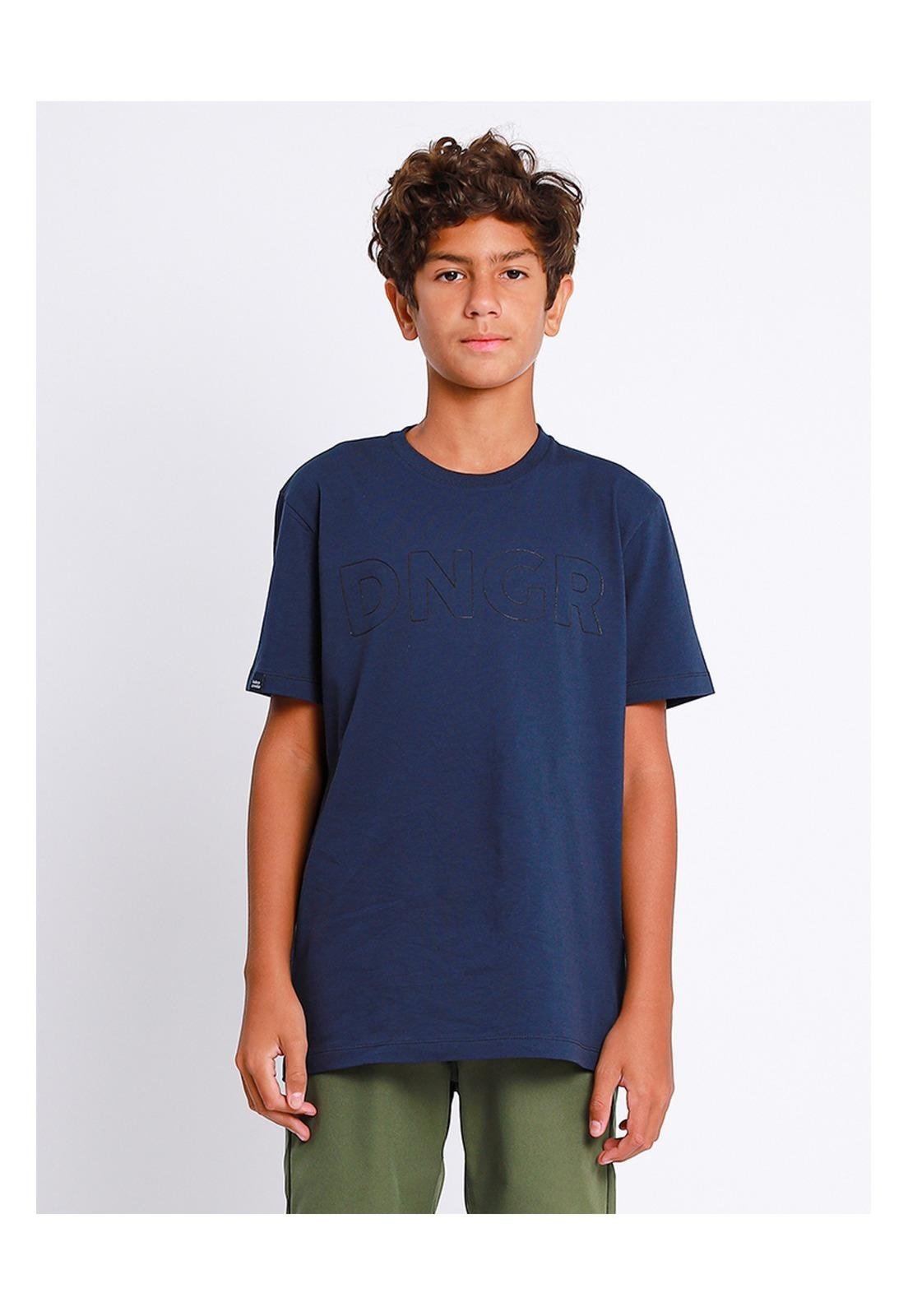 Infantil - Camiseta Basic Azul Banana Danger 10 Azul Marinho