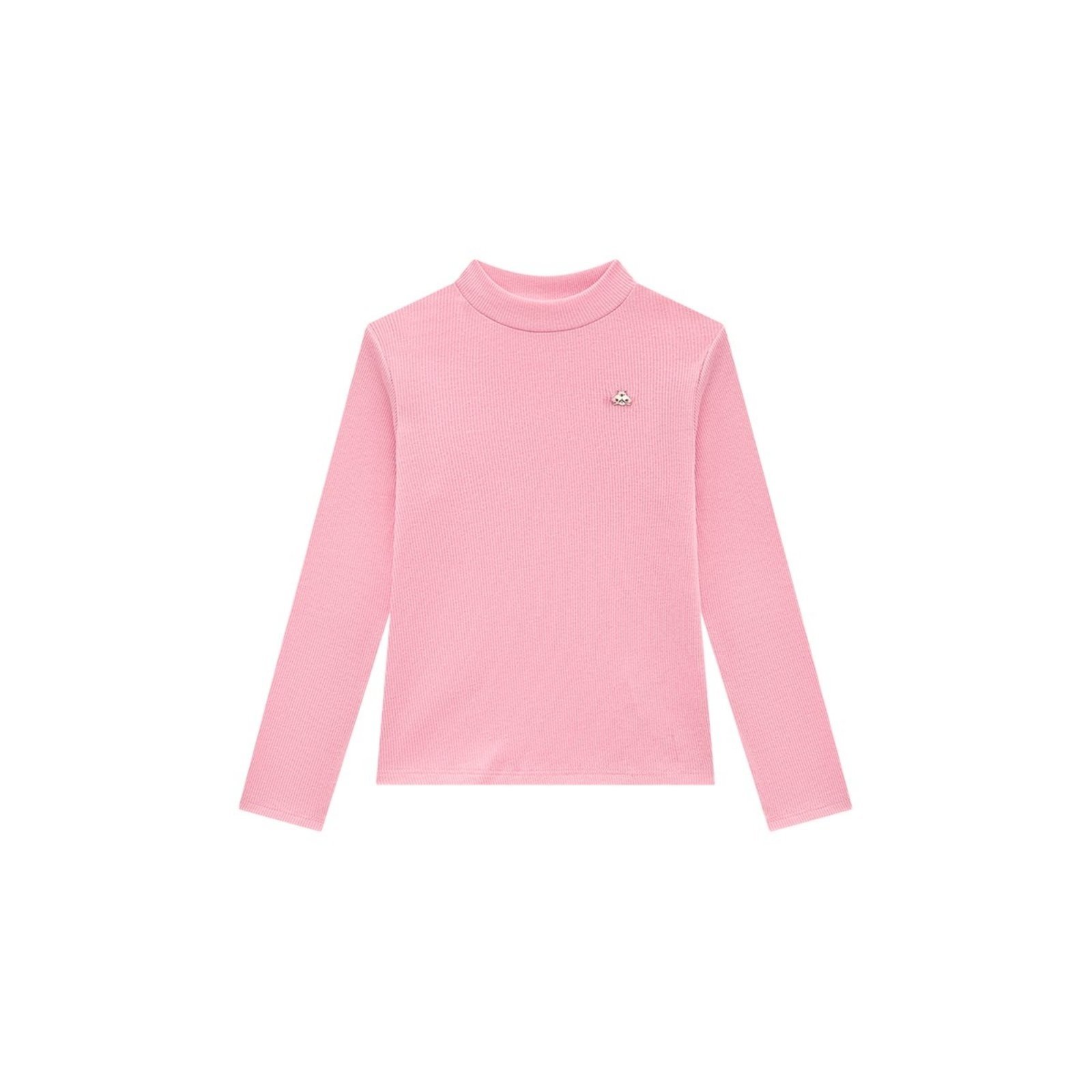 Infantil - Blusa Menina Gola Alta em Ribana