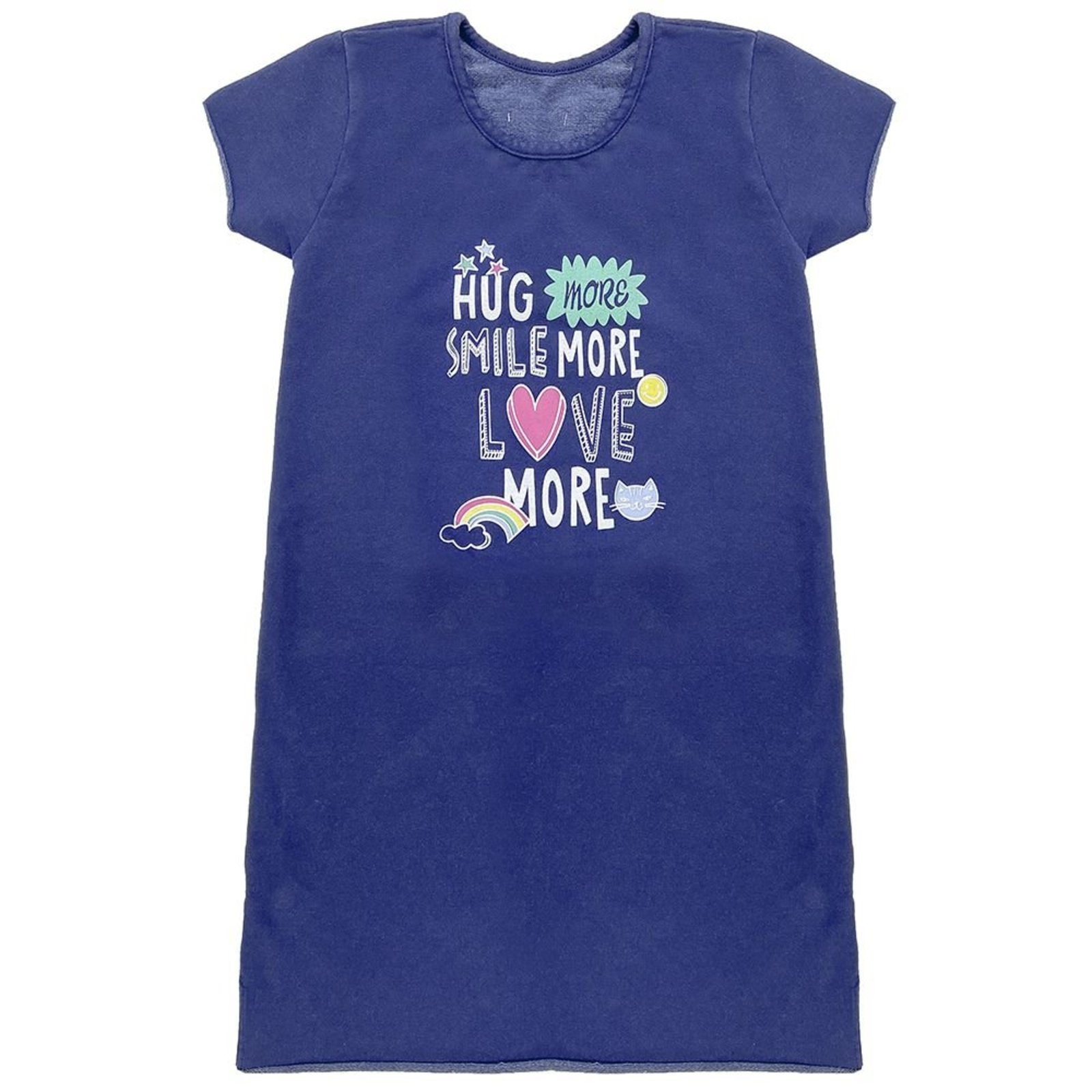 Infantil - Vestido Look Jeans Moletom Jeans