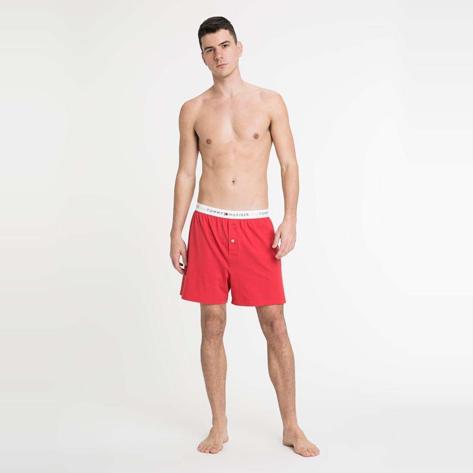 Vista 2 Cueca Boxer Interlock Masculino - Tommy Hilfilger Tommy Hilfiger vermelho Tommy Hilfiger vermelho