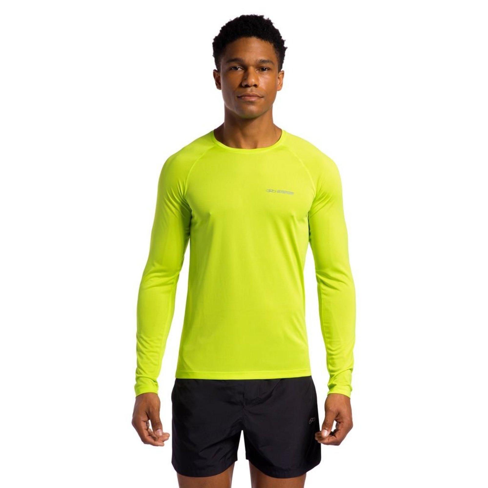 Camiseta Runner Manga Longa 2.0 Masculina GG Amarelo
