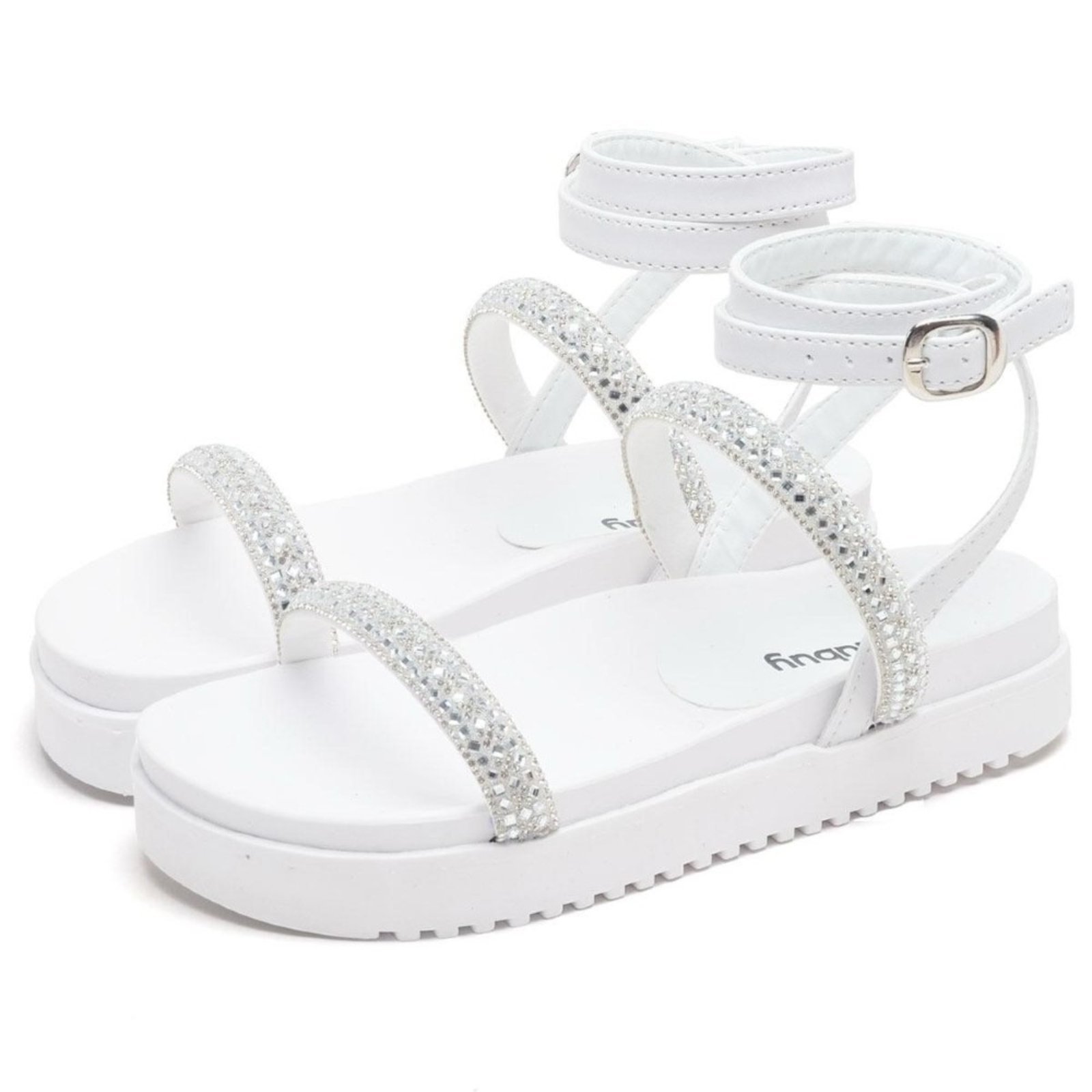 Sandália Rasteira Feminina DUBUY 2060FG Branco