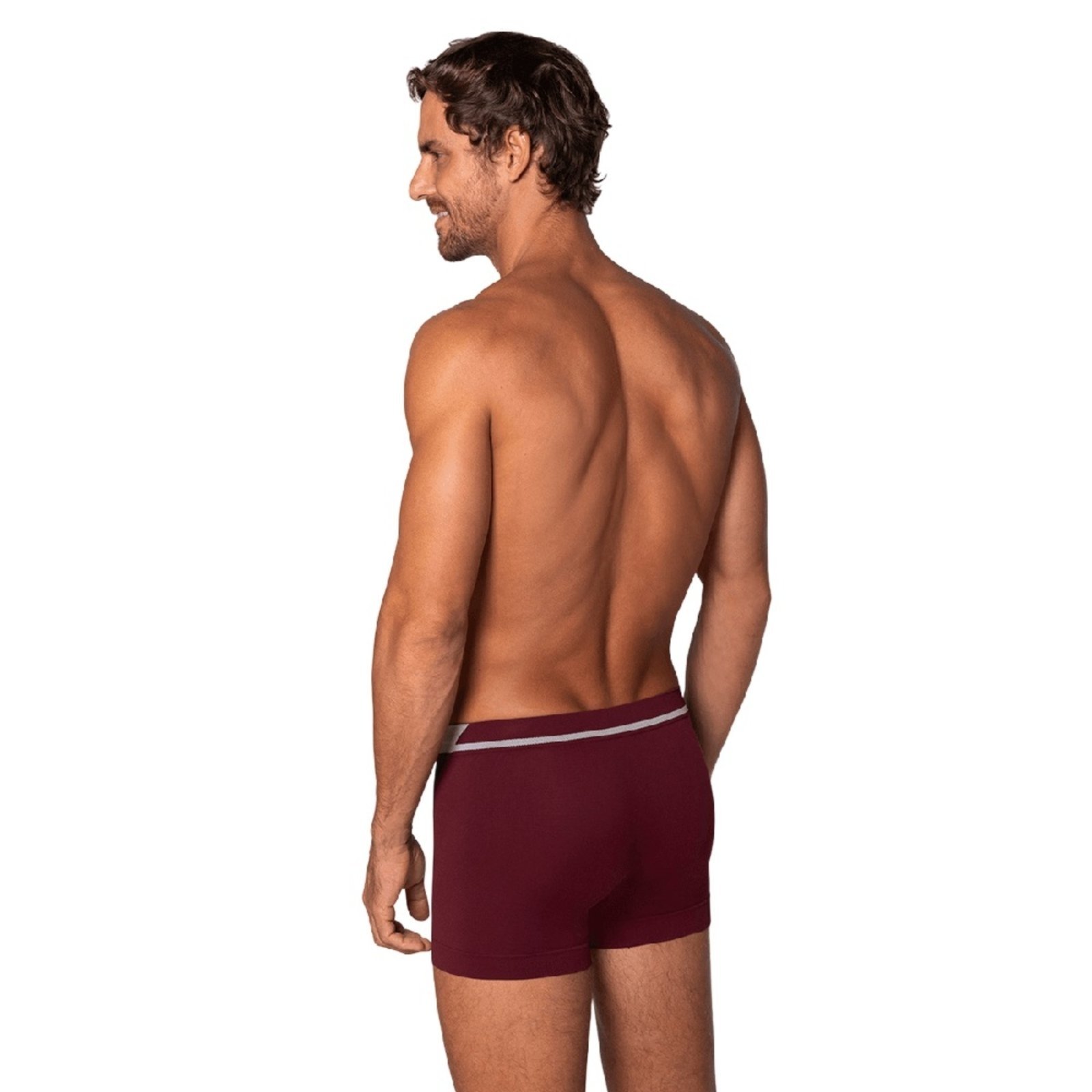 Vista 3 Cueca Lupo Boxer Microfibra Cós Com Chanfro - 0 vermelho Lupo vermelho
