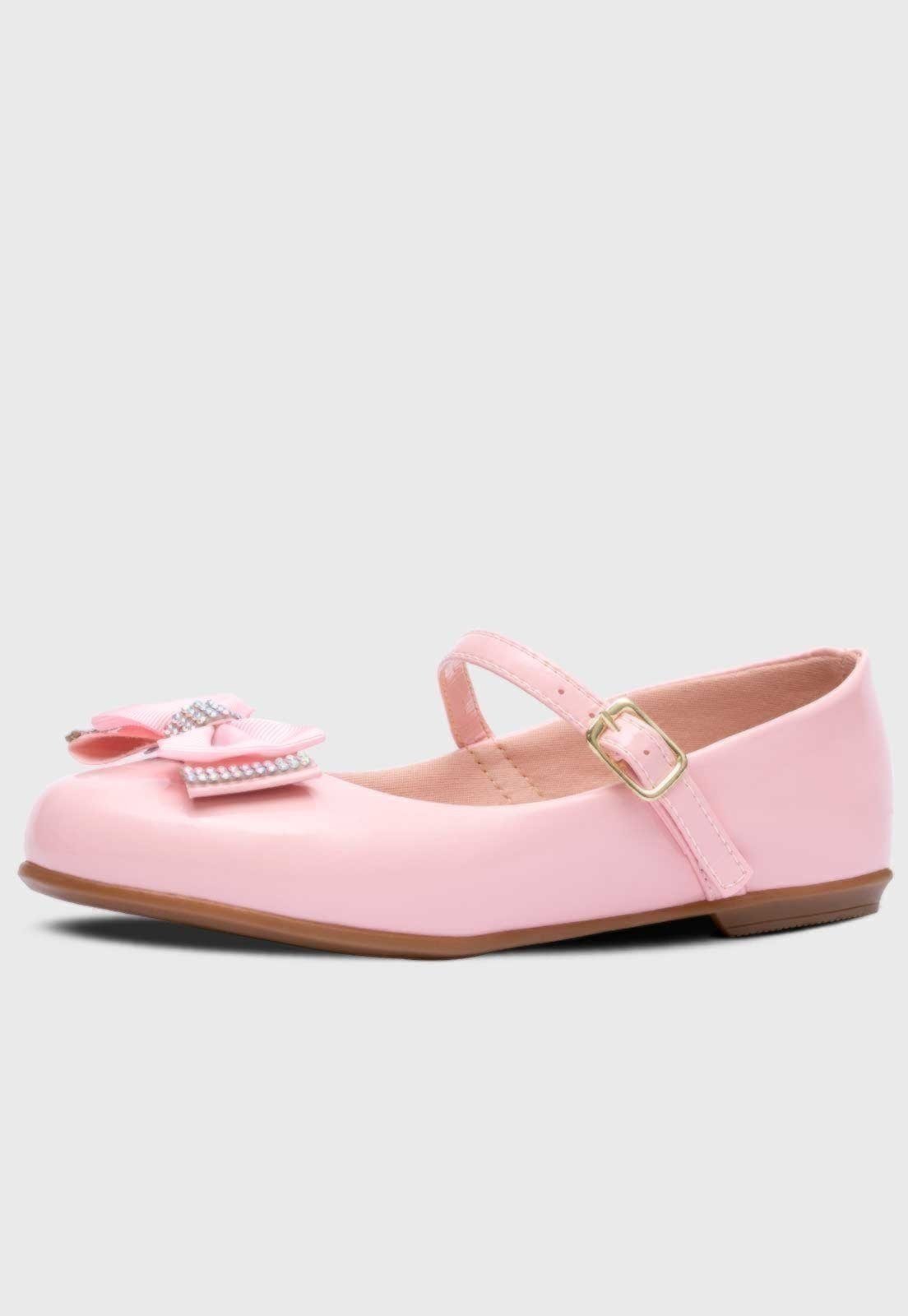 Infantil – Sapatilha Popidi Menina Laço Gorgurao Rosa