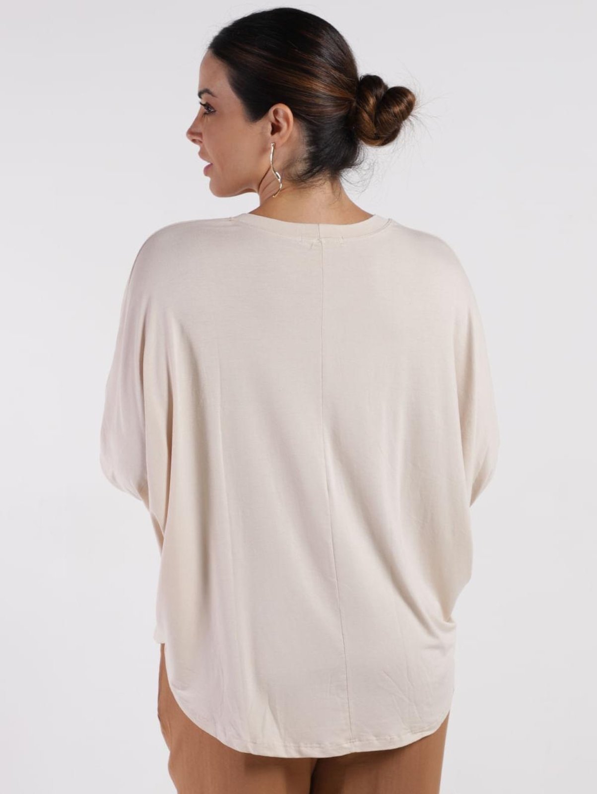 Vista 3 Blusa Manga Morcego Autentique Feminina OFF WHITE off-white white Autentique off-white white