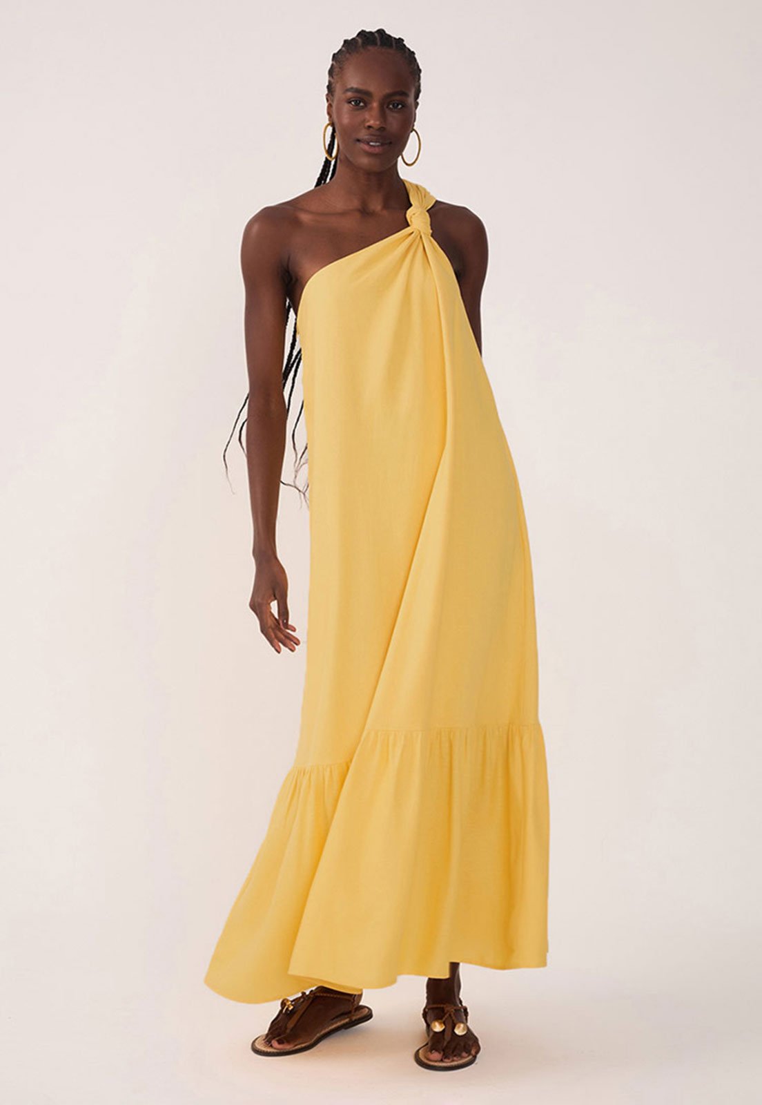 Vestido Dress To Longo Nó Amarelo