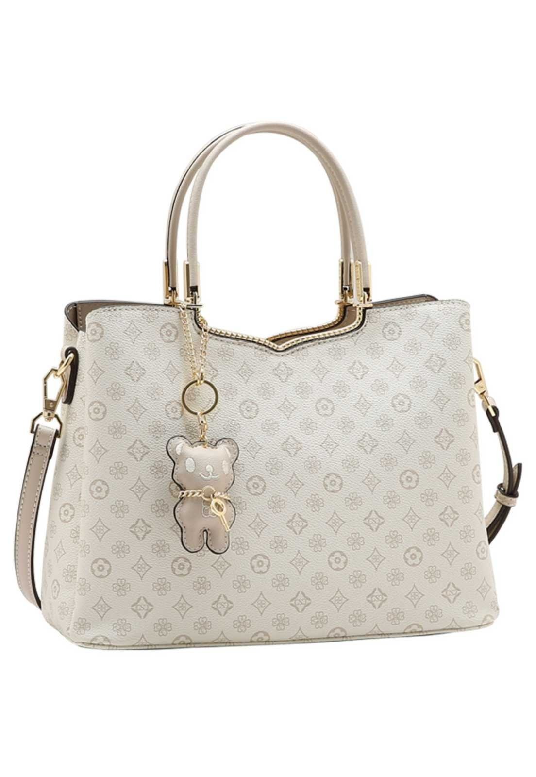 Bolsa Feminina Chenson Mão Classic Monograma 3485778 OFF WHITE