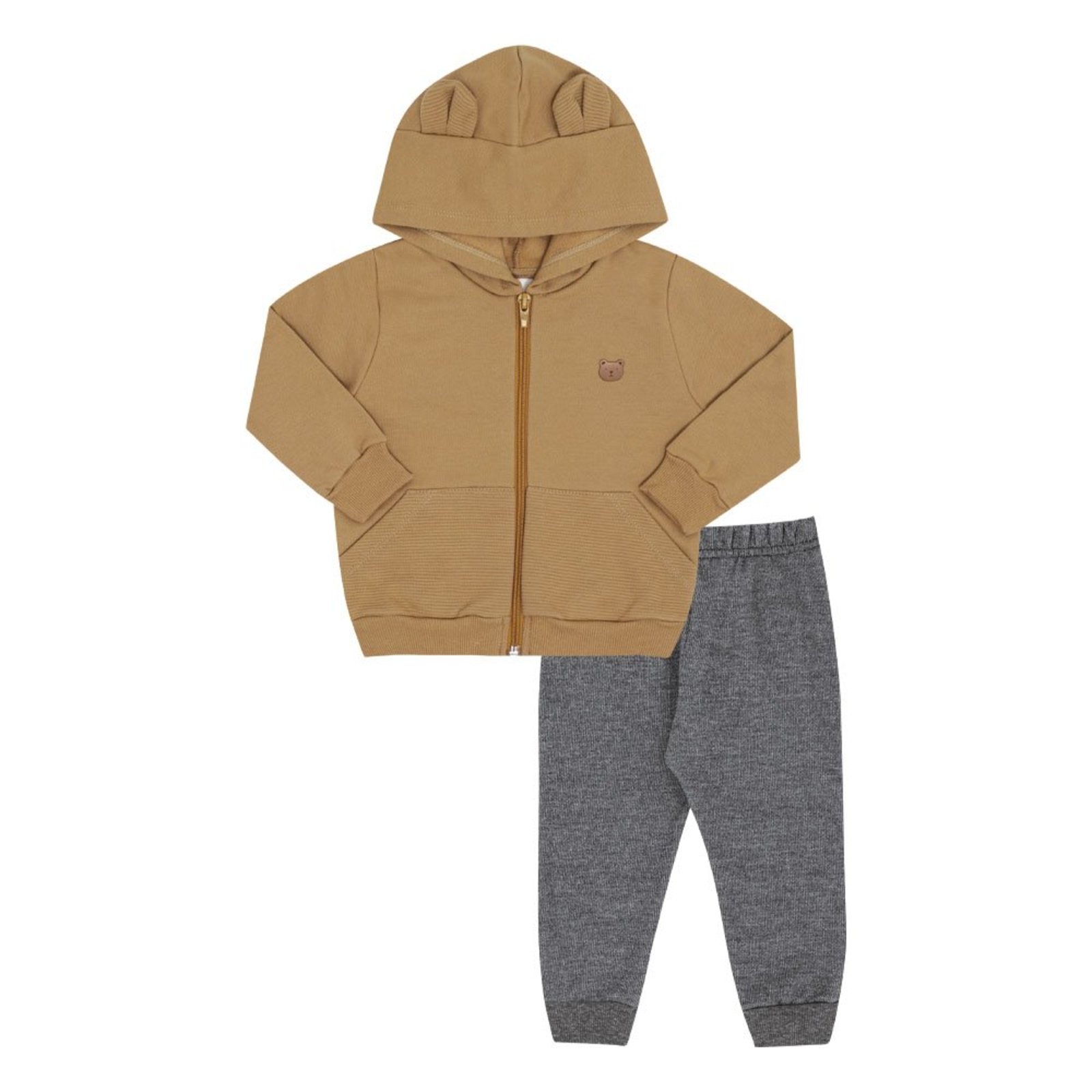 Infantil - Conjunto Menino - Marrom - 52681-922