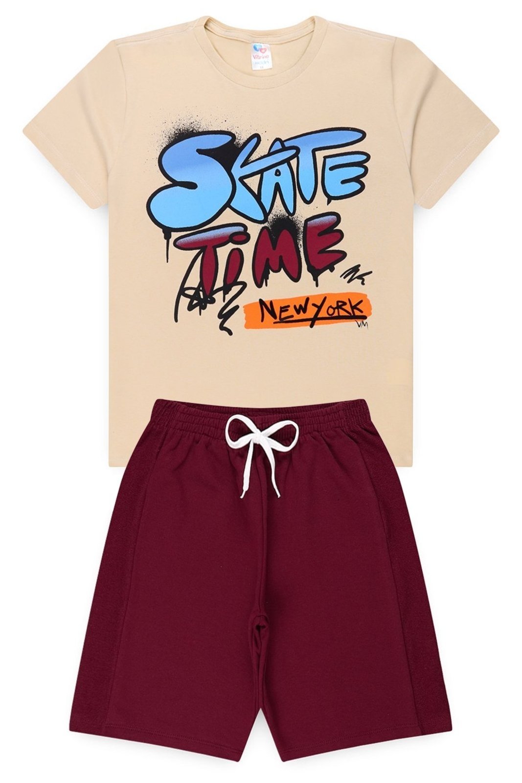 Infantil - Conjunto Juvenil Verão Masculino Skate Time