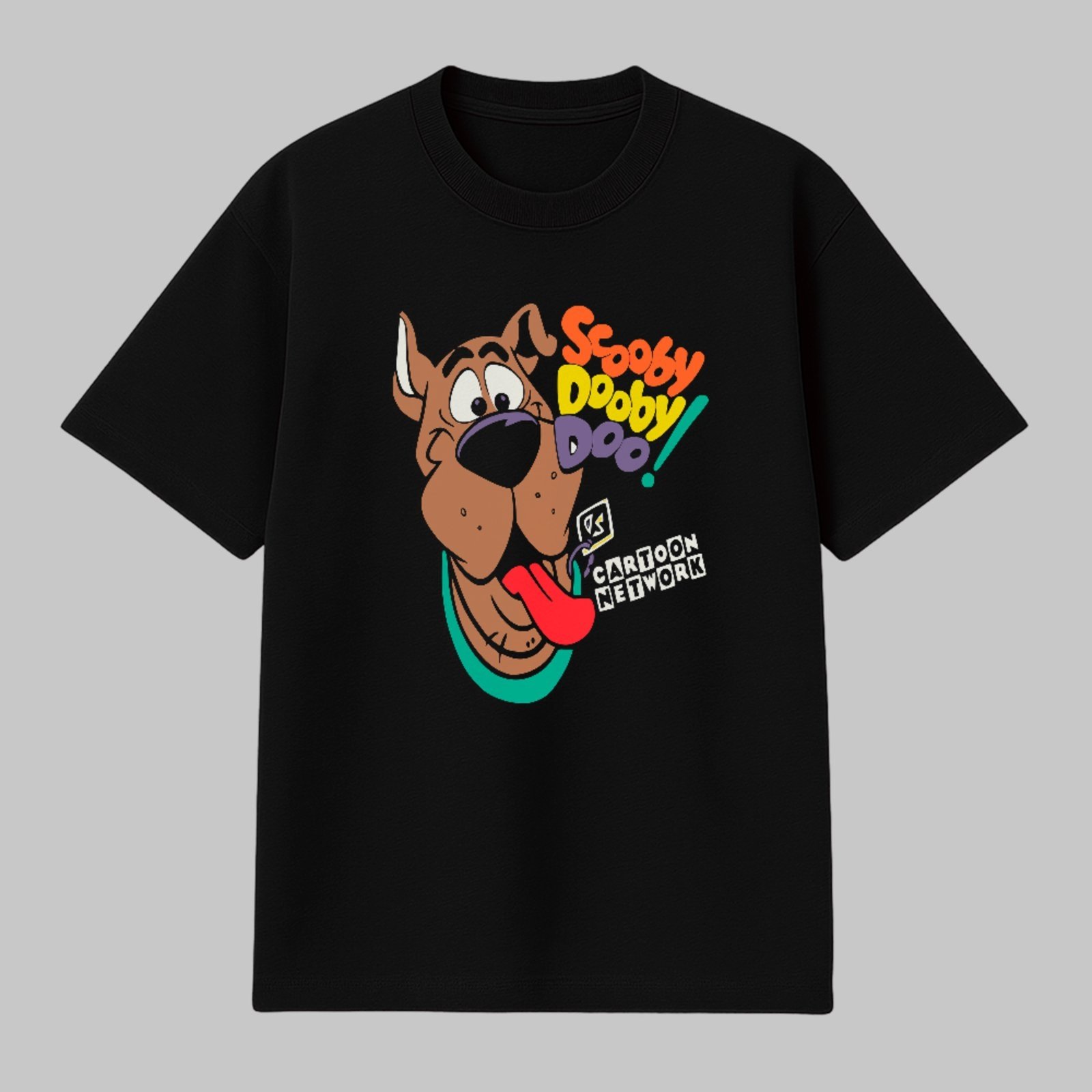 Camiseta Básica Mistério Divertido Retrô Scooby Doo Nostalgia Unissex Preto