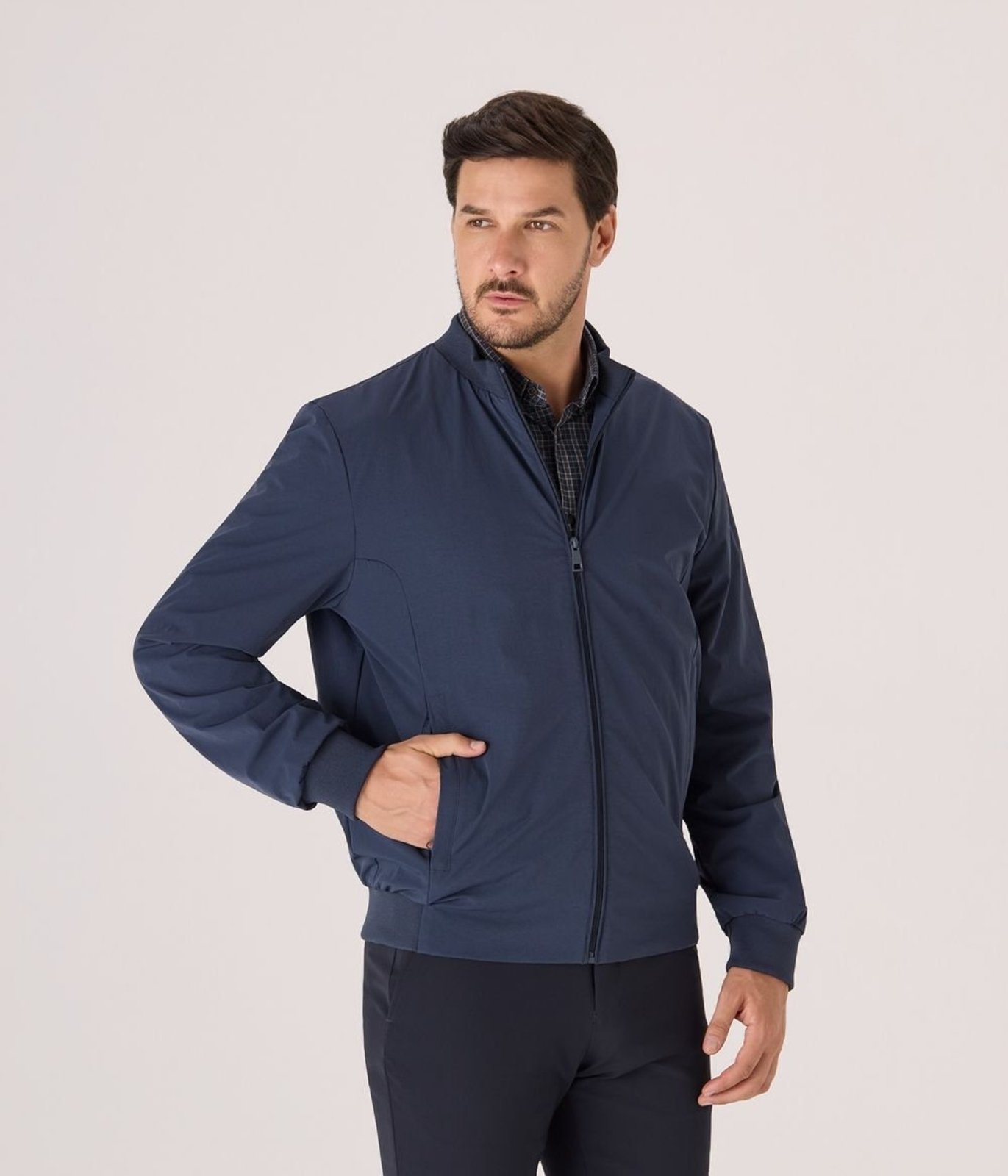 Jaqueta Makenji Bomber Masculina Azul Marinho