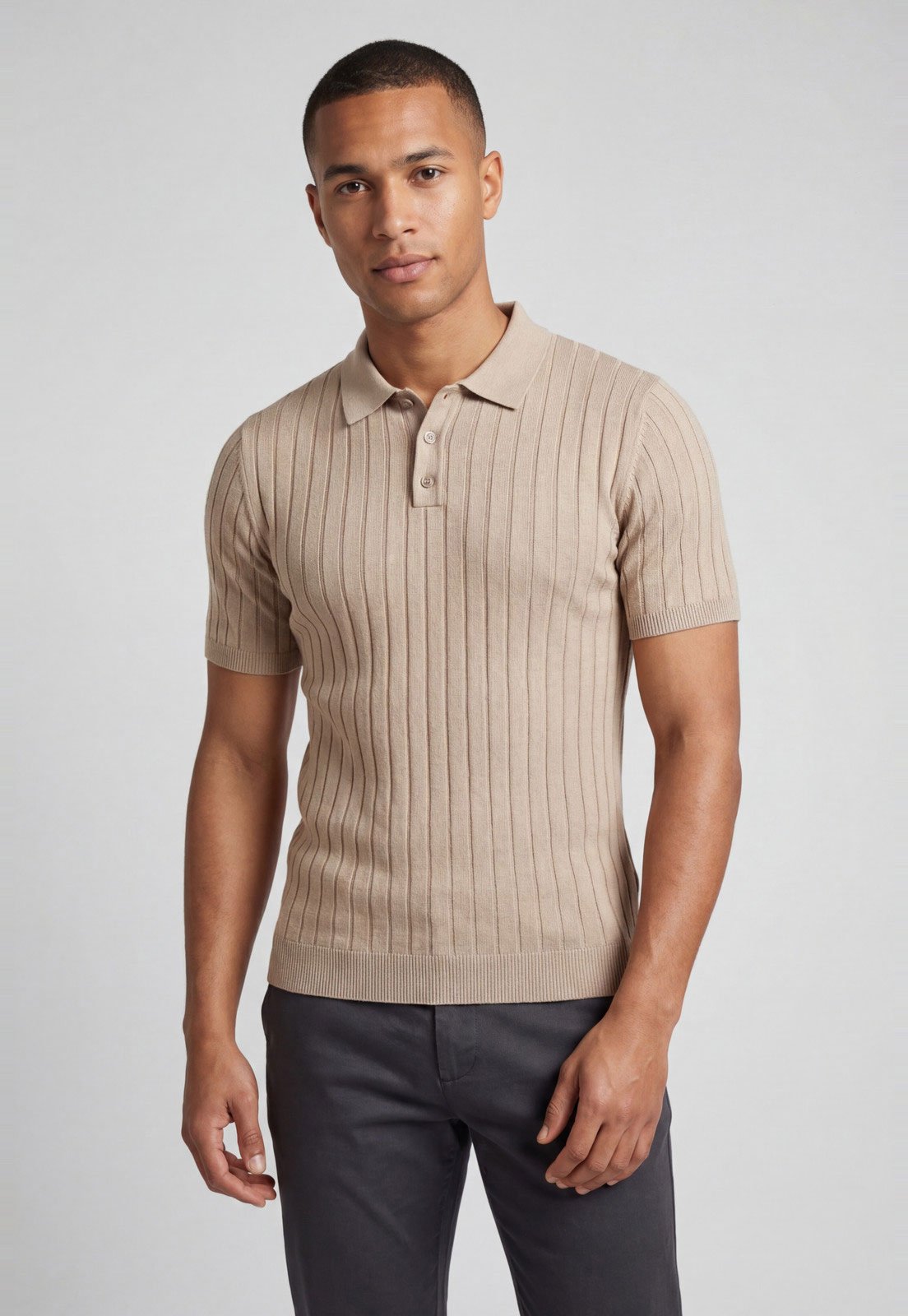 Polo Masculina Aeropostale Listrada Bege