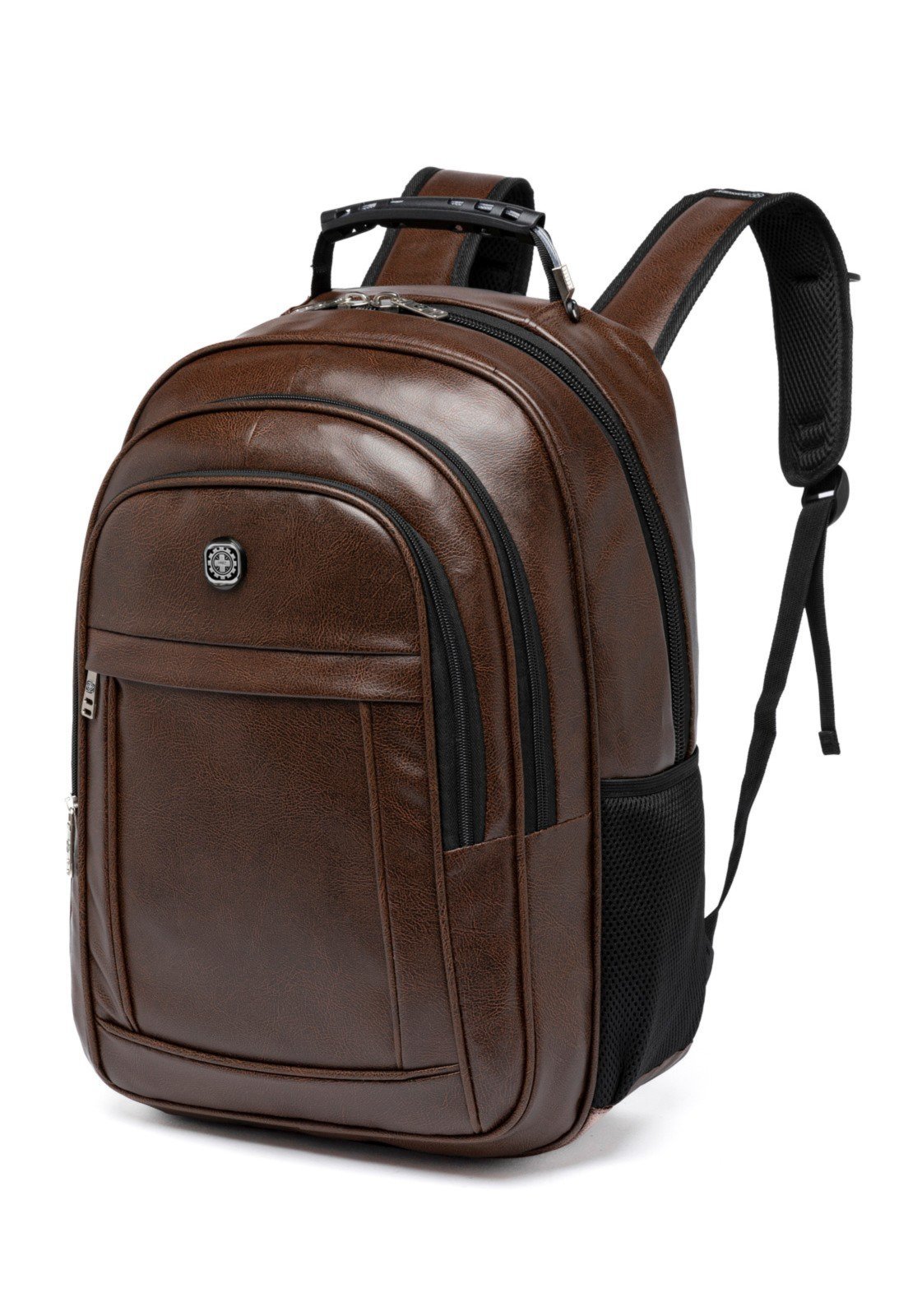 Vista 3 Mochila Executiva Faculdade Reforçada Bolsa Grande Crossgear marrom Crossgear marrom