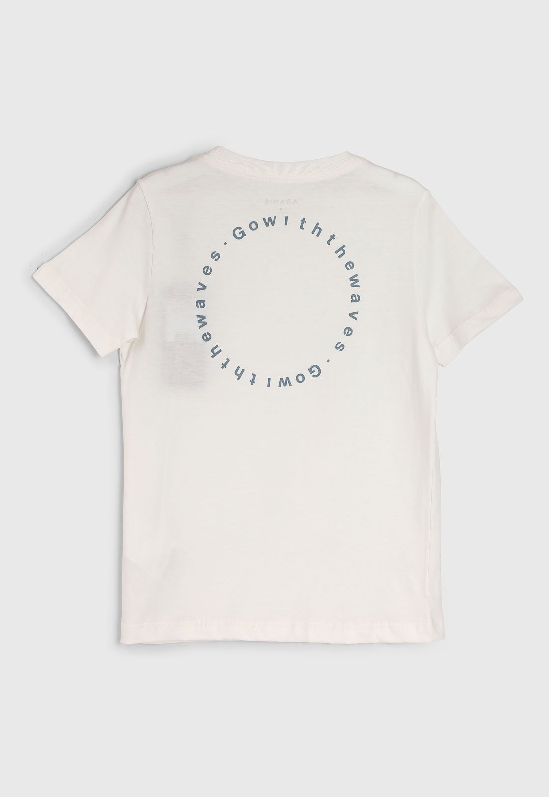 Vista 3 Infantil - Camiseta Aramis Estampa Tipográfica Off-White off-white white Aramis off-white white