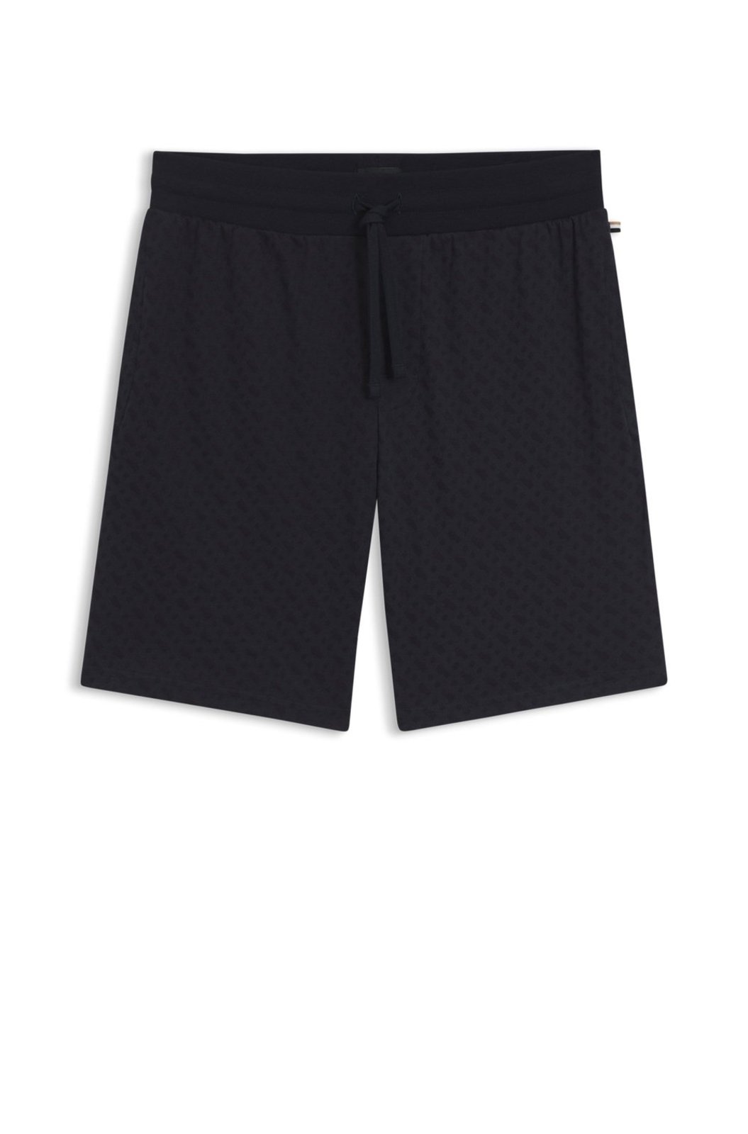 Shorts De Pijama Em Algodão Com Cordão
