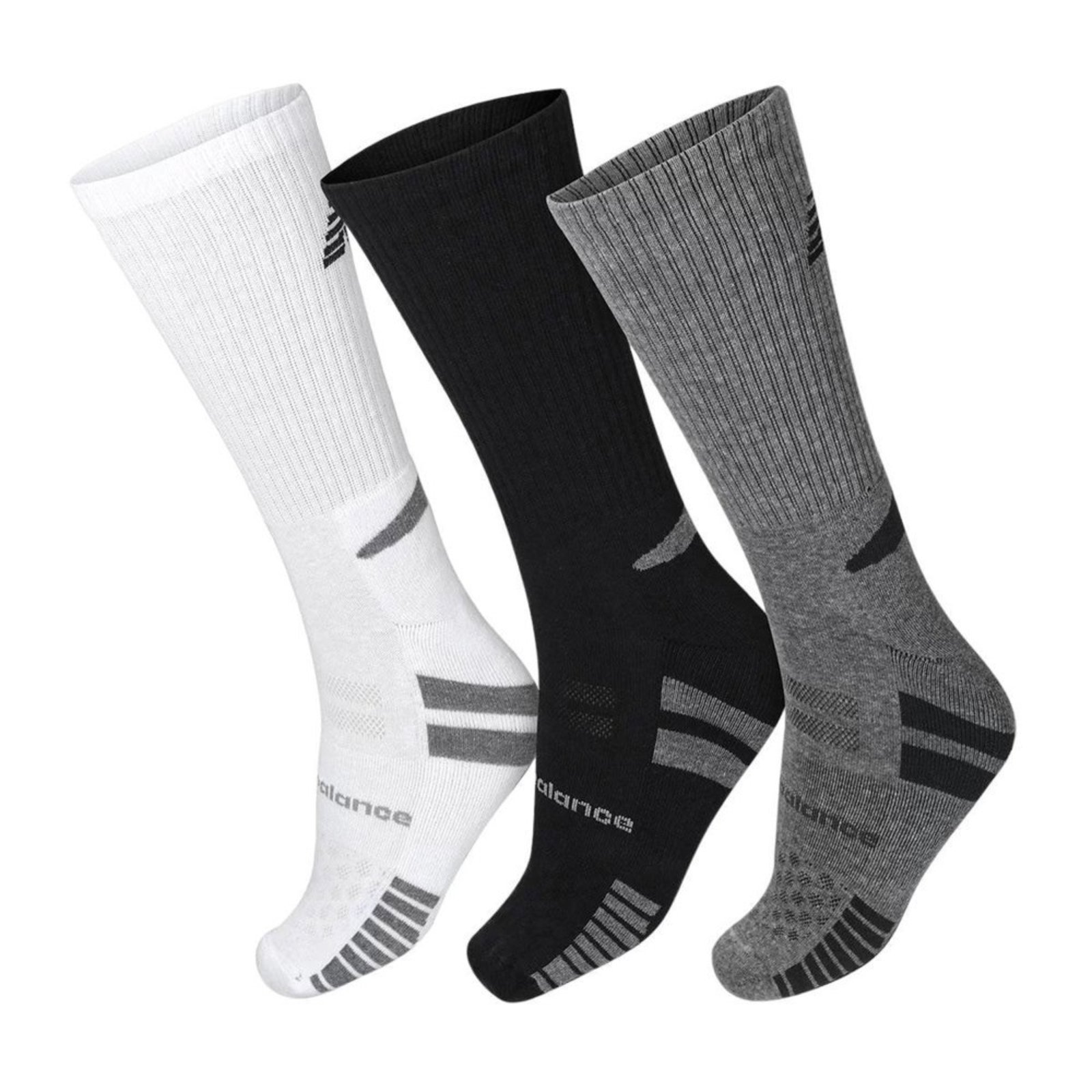 Meia New Balance Cano Longo Pack 3 Unidades Colorida