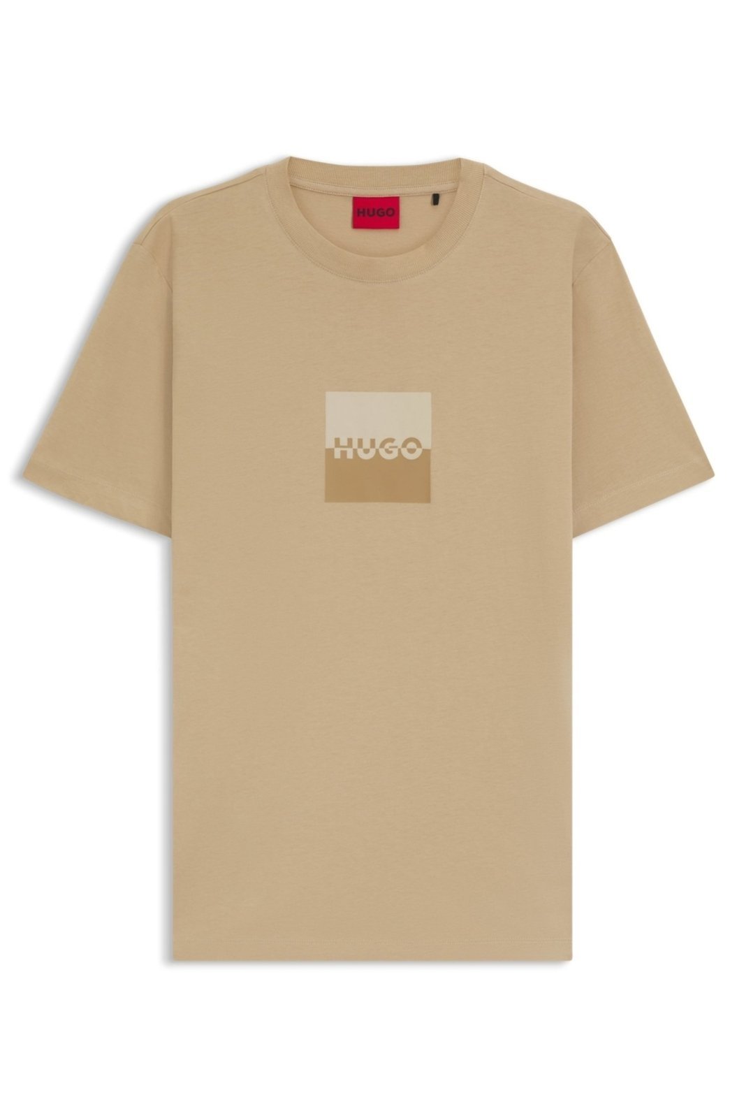 Camiseta Em Algodão Com Estampa De Logo Dividido
