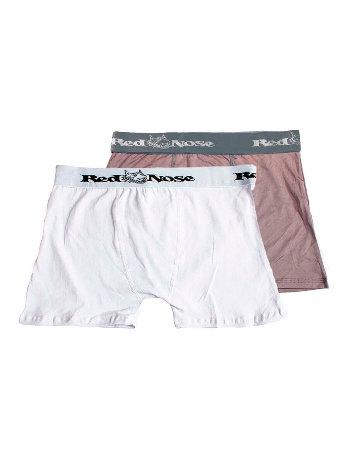 Kit com 2 Cuecas Boxer Red Nose 320 Branco