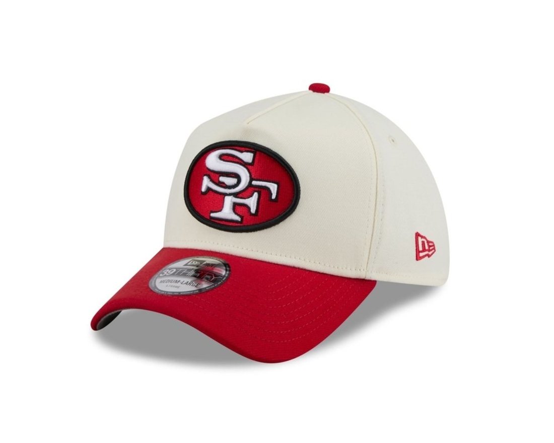 Bone New Era 39THIRTY A-Frame San Francisco 49ers NFL Branco