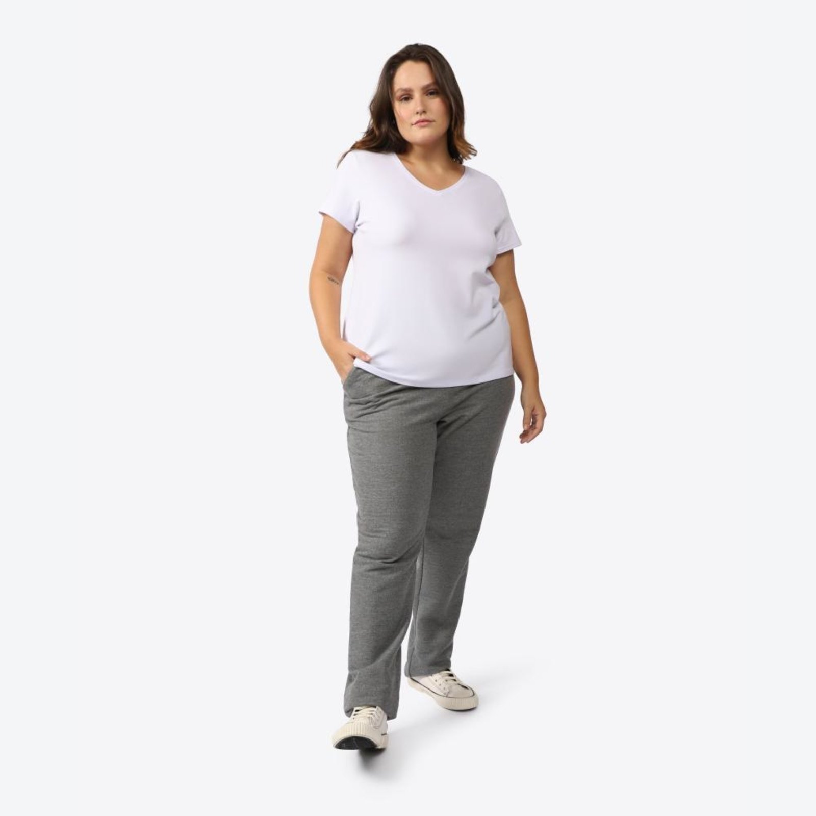 Camiseta Feminina Gola V Plus Modal Tech T-Shirt
