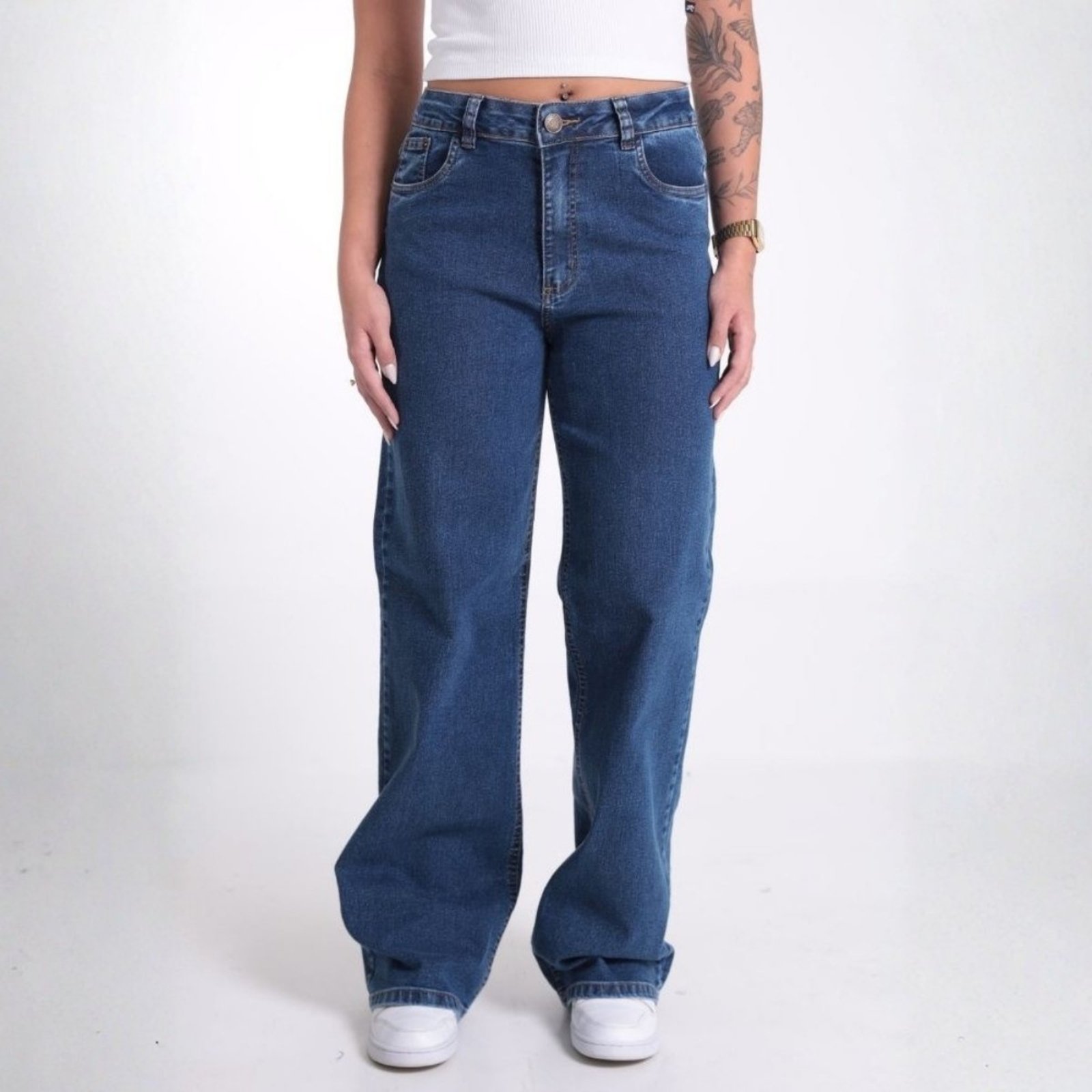 Calça Jeans Wide Leg Feminina Revanche Amparo