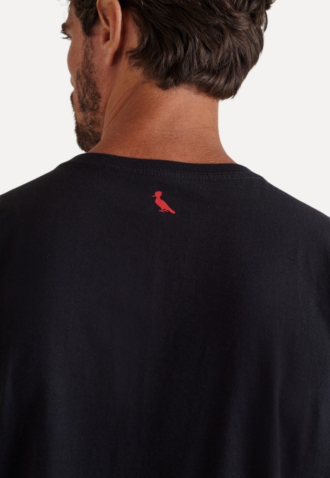 Vista 3 Camiseta Básica Macio Conforto Reserva preto Reserva preto