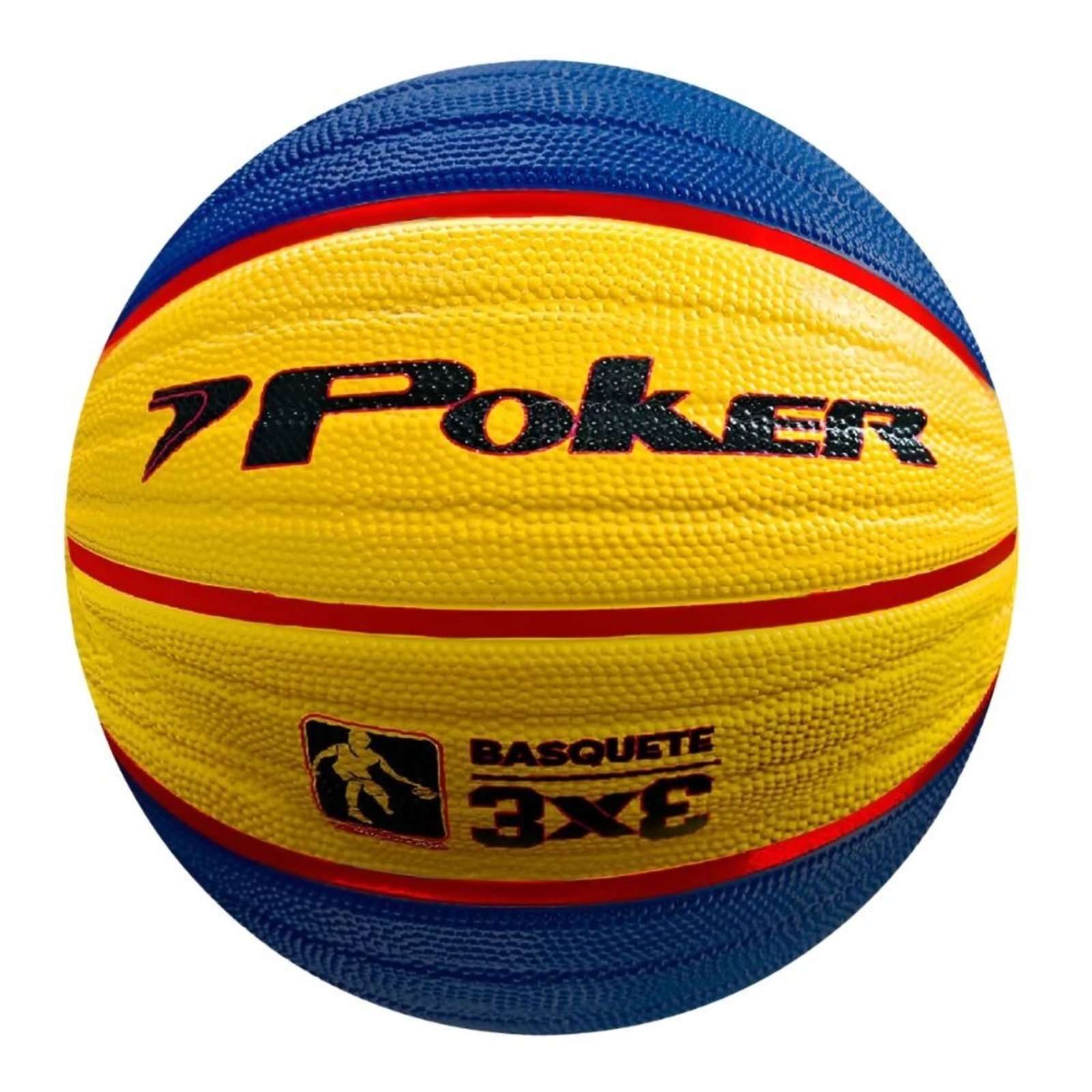 Vista 2 Bola de Basquete Poker 3X3 azul Poker azul