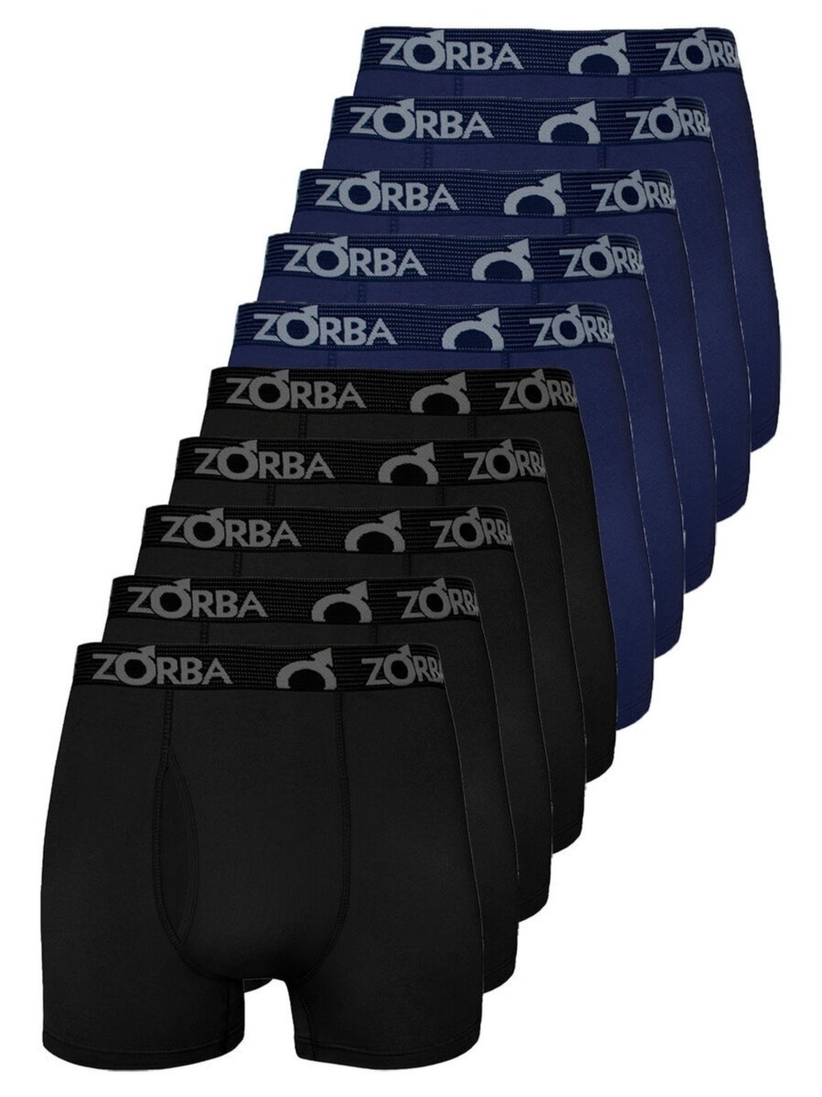 Kit com 10 Cuecas Boxer com Abertura Zorba 848