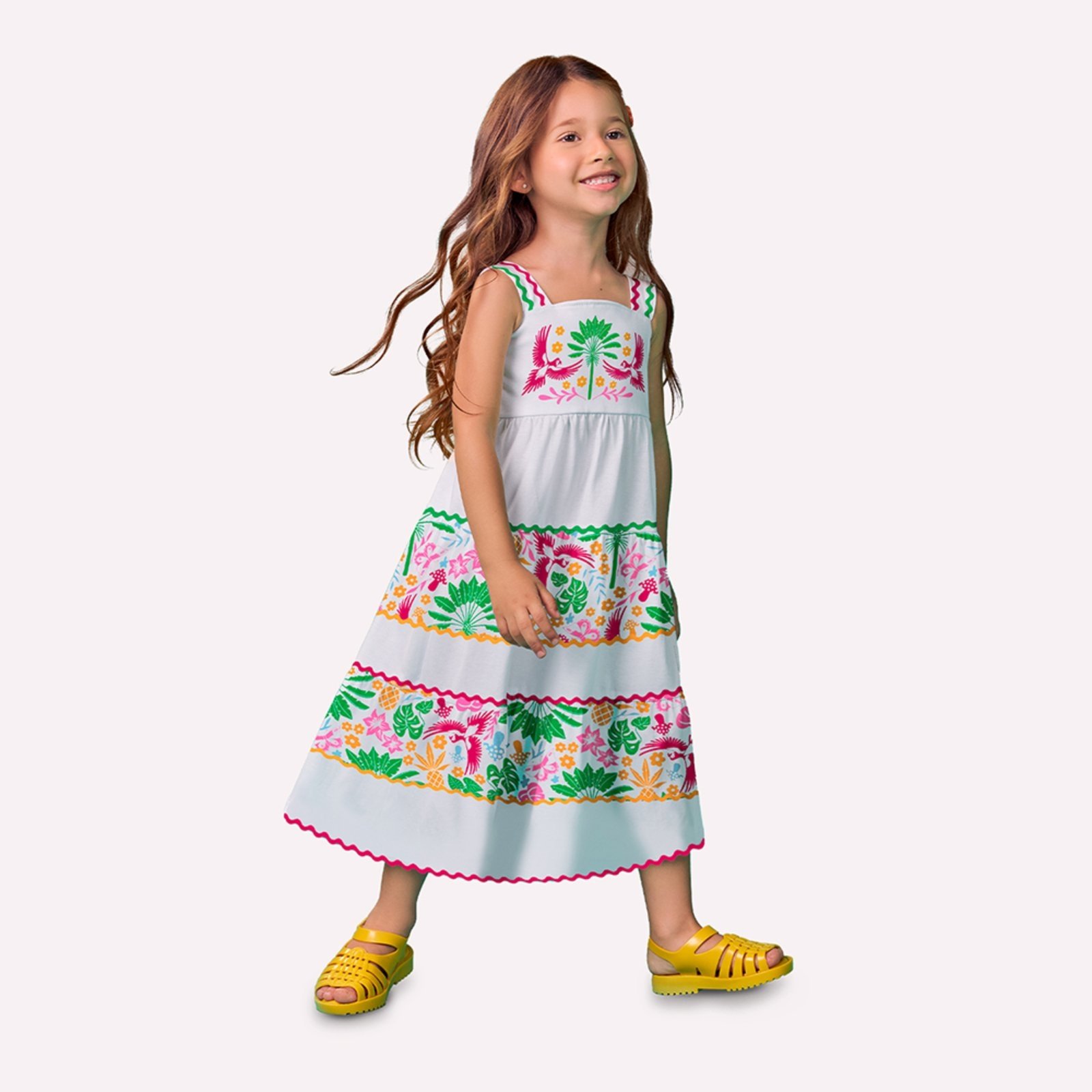 Infantil – Vestido Menina Tropical Nanai