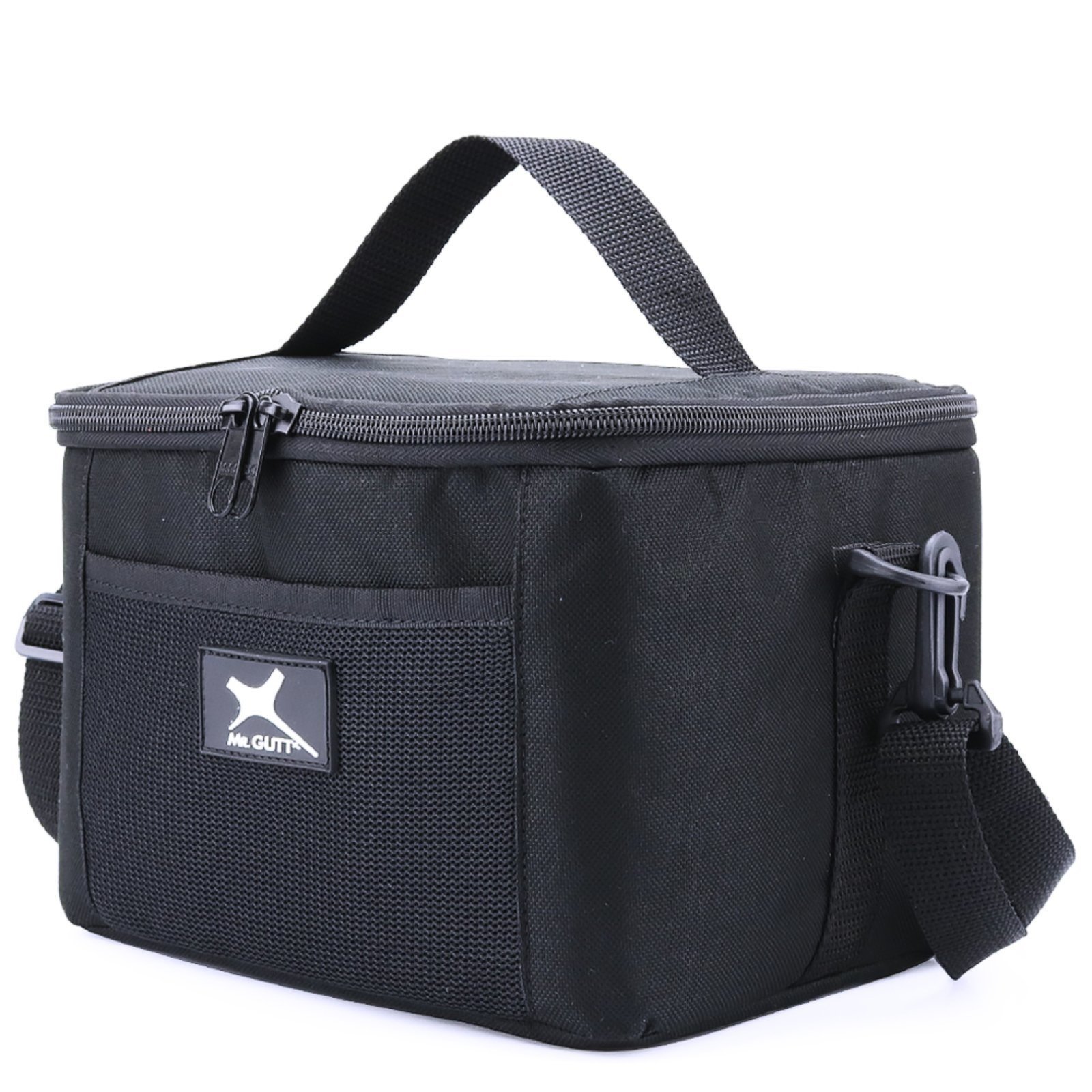 Vista 3 Bolsa lancheira Térmica Mr. Gutt transversal Preta preto Mr. Gutt preto