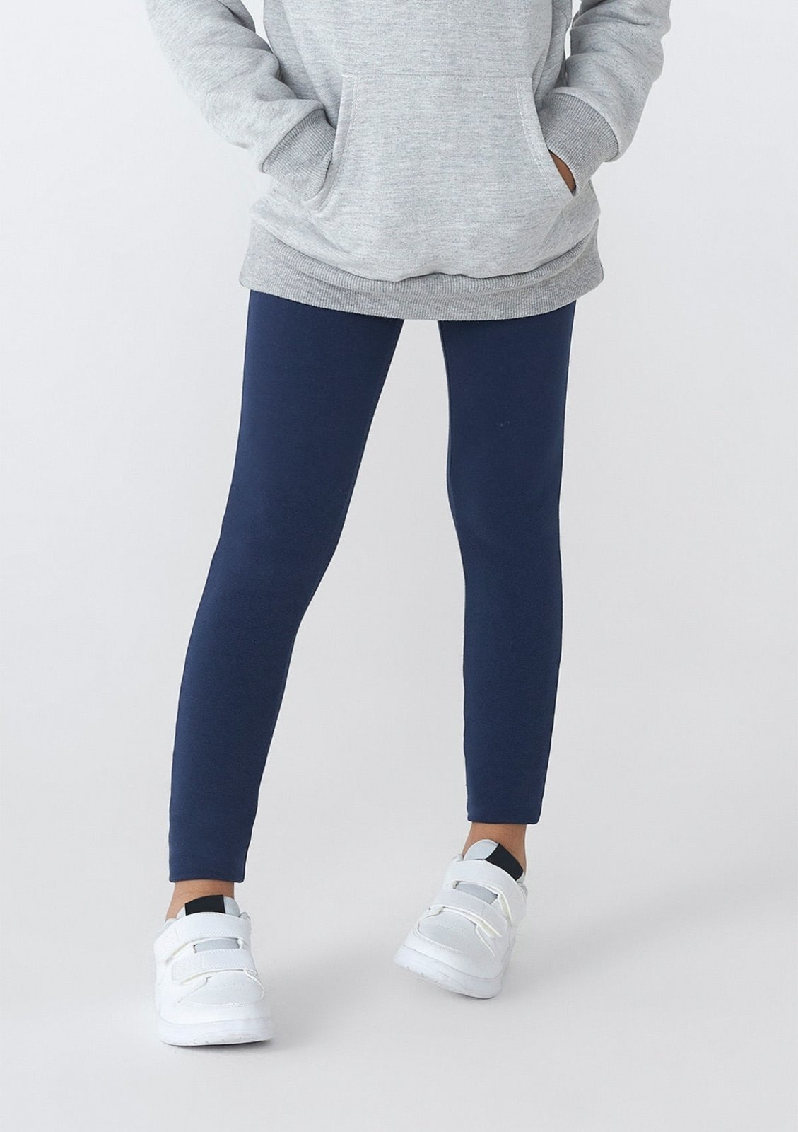 Infantil - Calça Legging Básica Menina Em Moletom Peluciado Tam 1 A 16