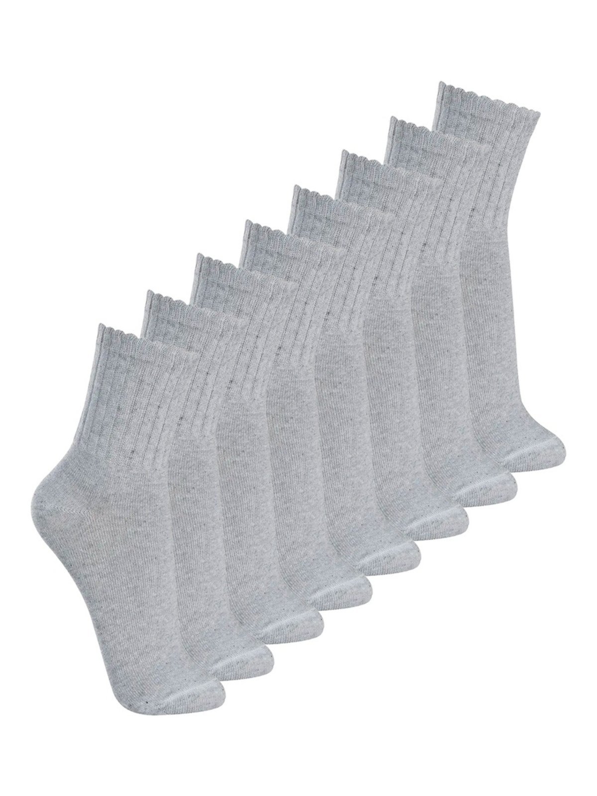 Kit com 8 Pares de Meias Esportiva Cano Médio Lupo 3290-009