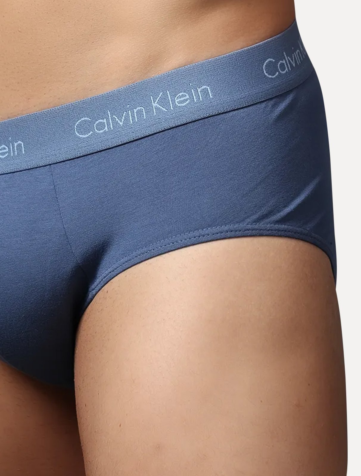 Vista 3 Cueca Calvin Klein Underwear Trunk Modal Logo Médio 1UN azul Calvin Klein azul