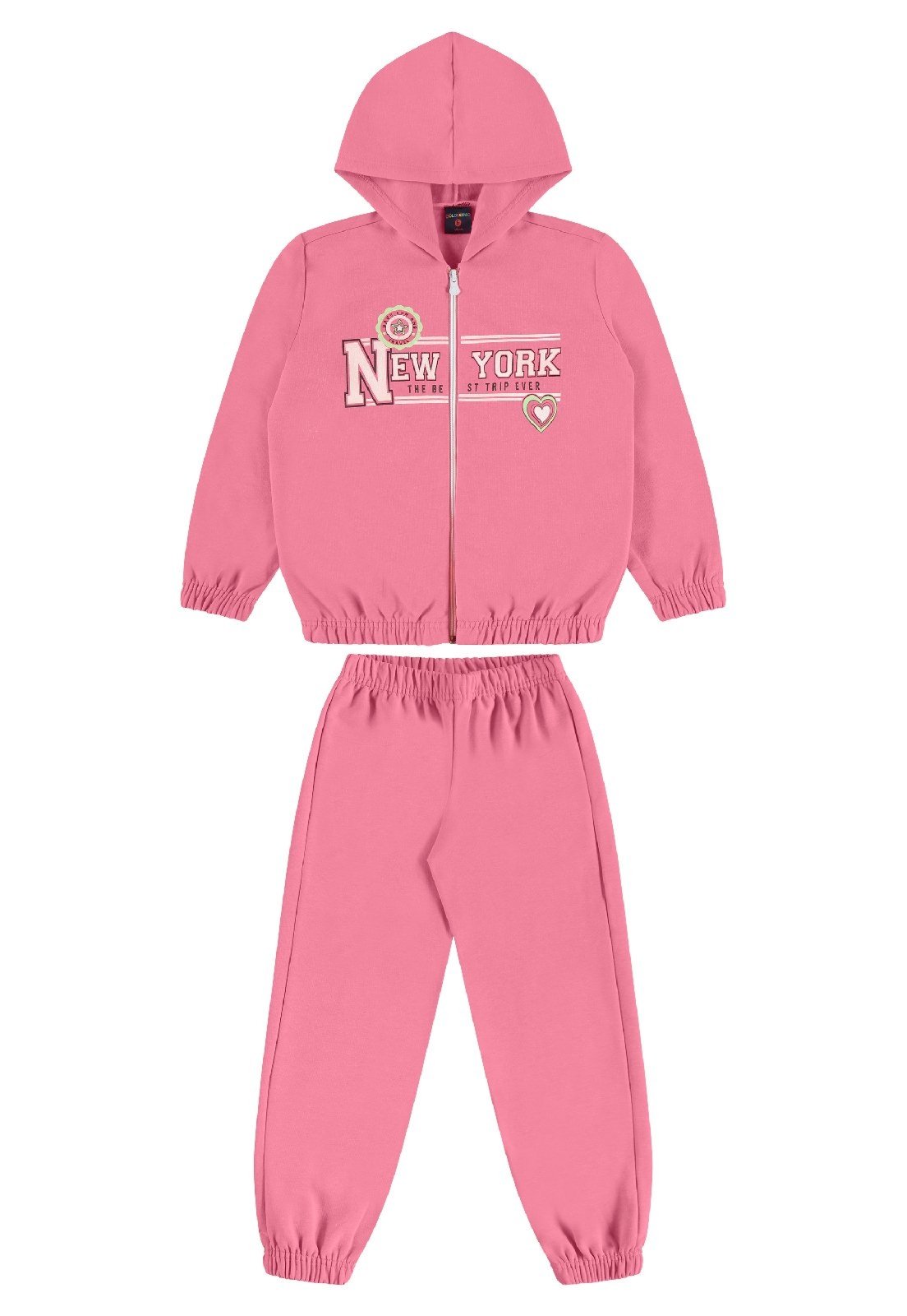 Infantil - Conjunto para Menina em Molecotton Guloseima Rosa