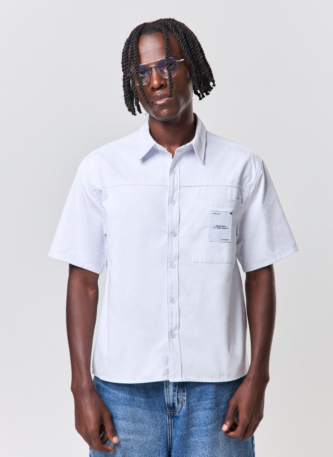 Camisa Box Com Aviamento E Bolso Frontal