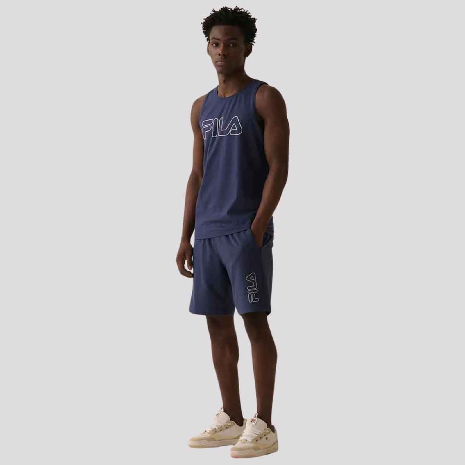 Bermuda Fila Outline Light Marinho